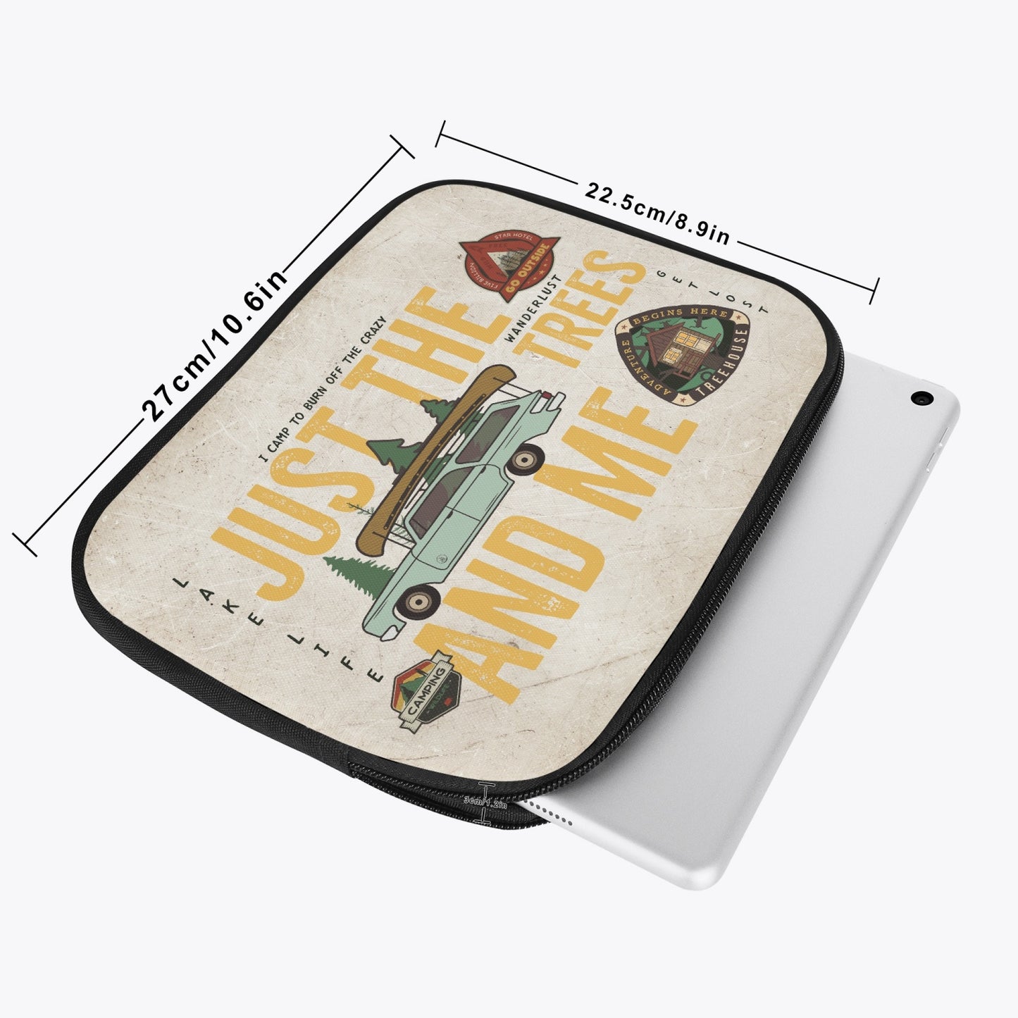 Tablet Sleeve -Camping, Just the Trees and me, awd-664