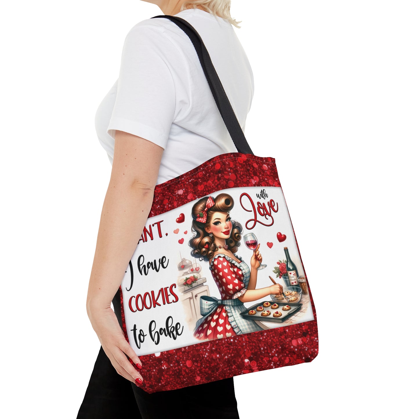 Tote Bag, Retro, I can't I have Cookies to Bake