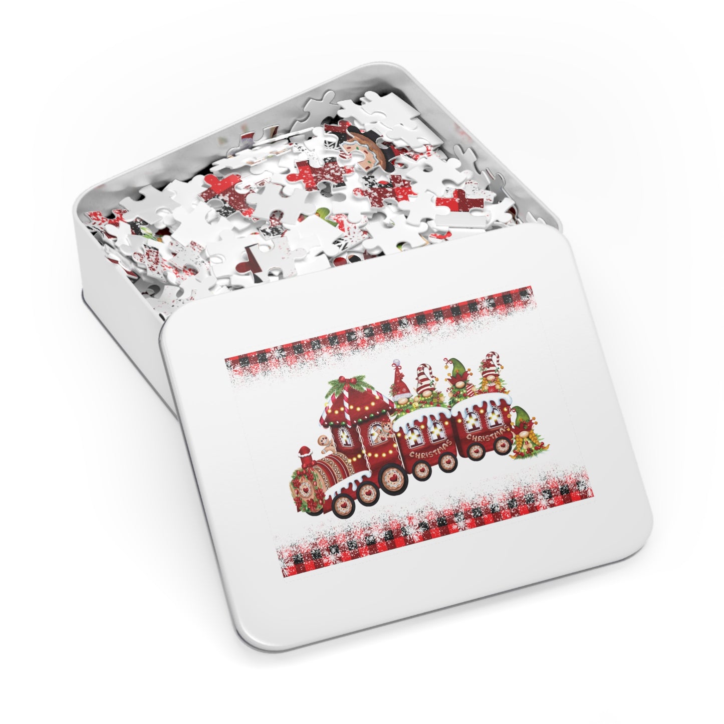 Jigsaw Puzzle, Christmas, Train, Personalised/Non-Personalised (30, 110, 252, 500,1000-Piece)