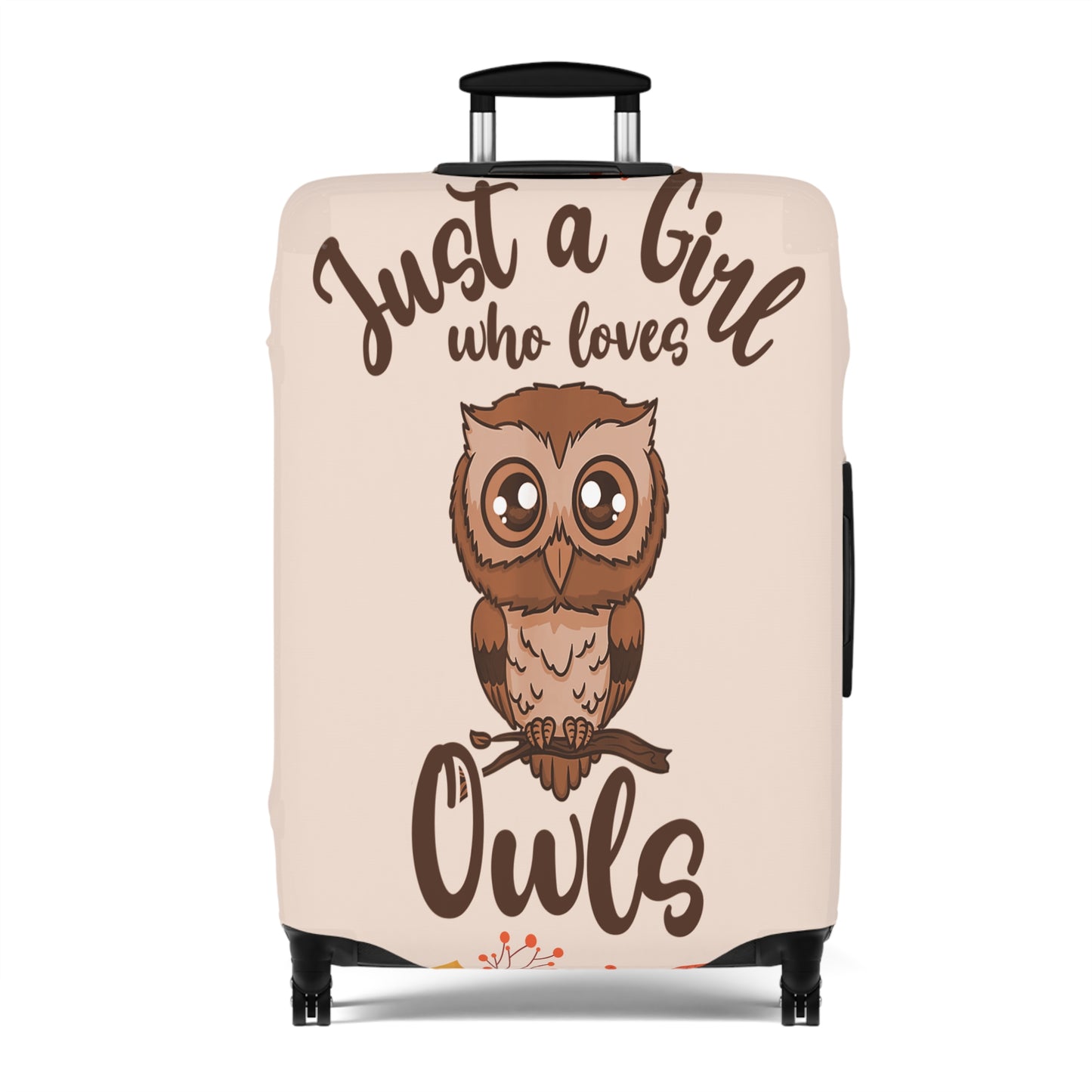 Luggage Cover, Just a Girl who loves Owls, awd-1713