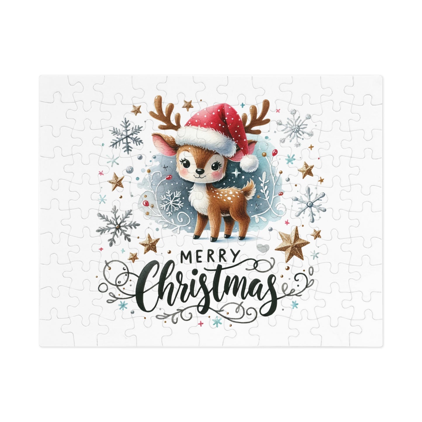 Jigsaw Puzzle, Christmas, Reindeer, Personalised/Non-Personalised (30, 110, 252, 500,1000-Piece)