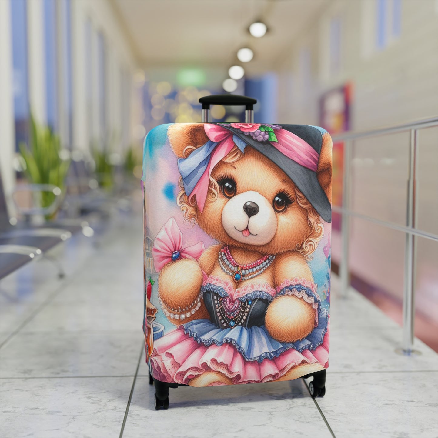 Luggage Cover, Teddy Bear, awd-3027