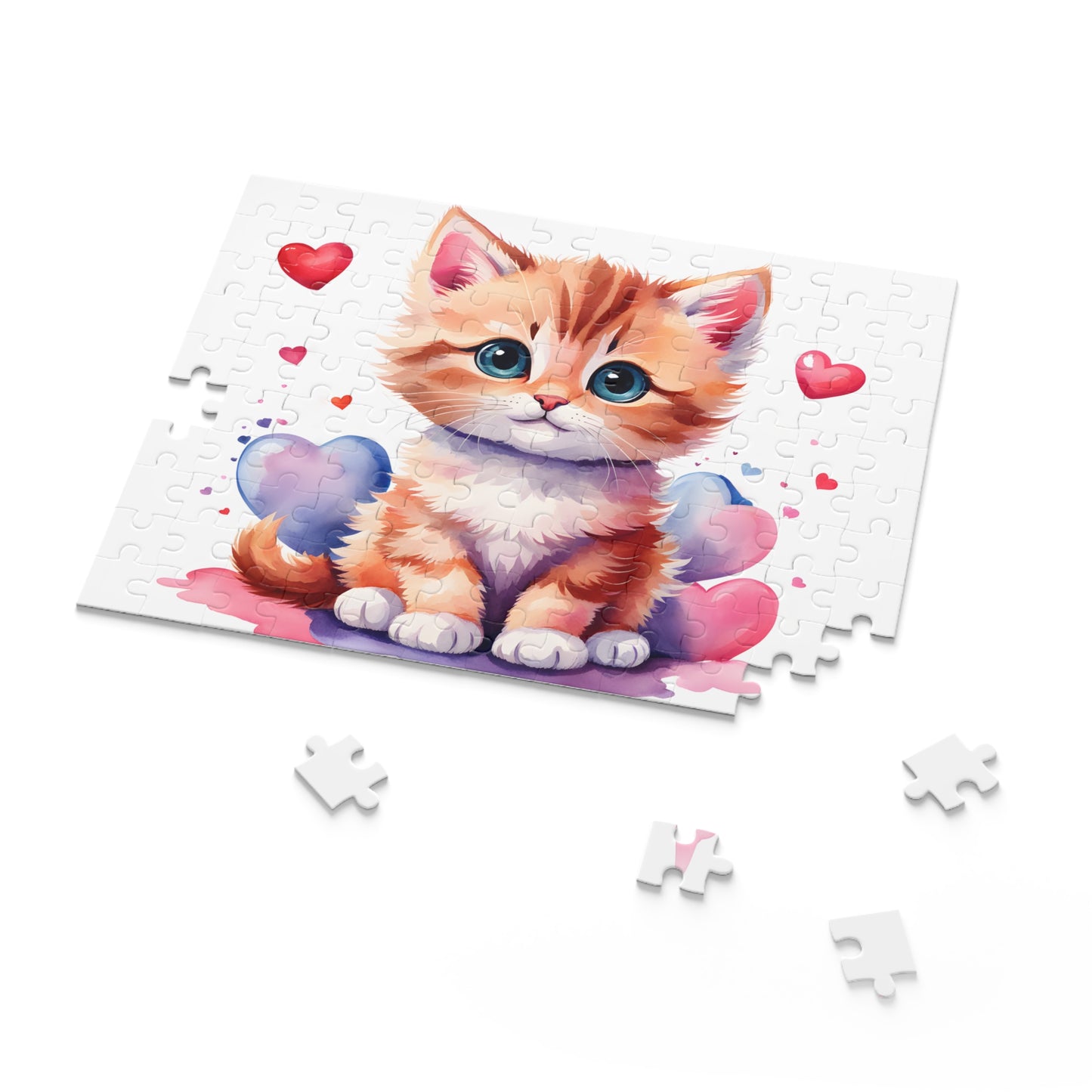 Personalised/Non-Personalised Puzzle, Cat (120, 252, 500-Piece)