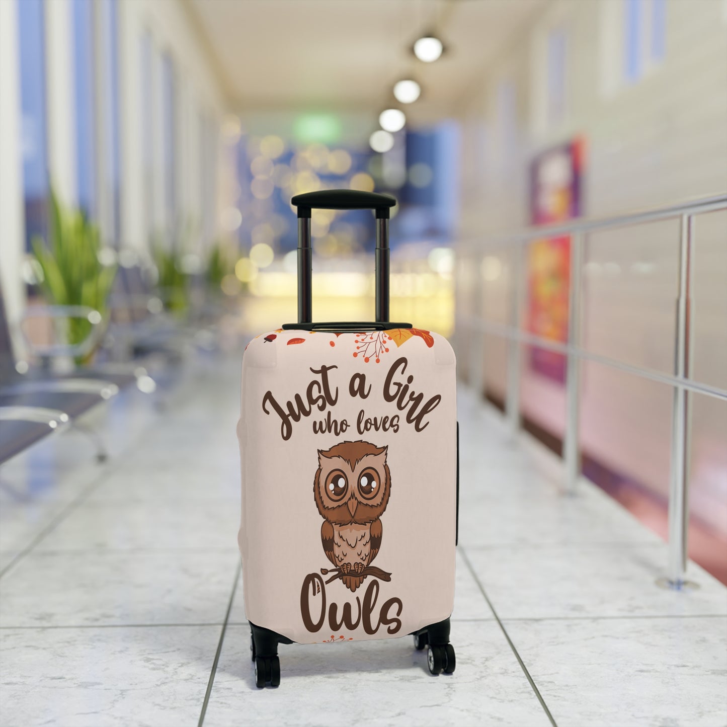 Luggage Cover, Just a Girl who loves Owls, awd-1713