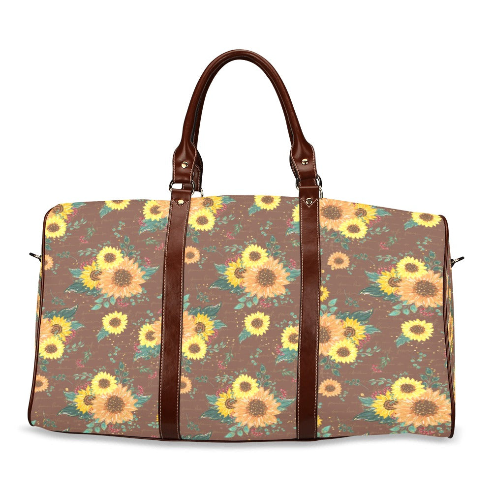 Sunflowers Waterproof Travel Bag/Small (Model 1639)