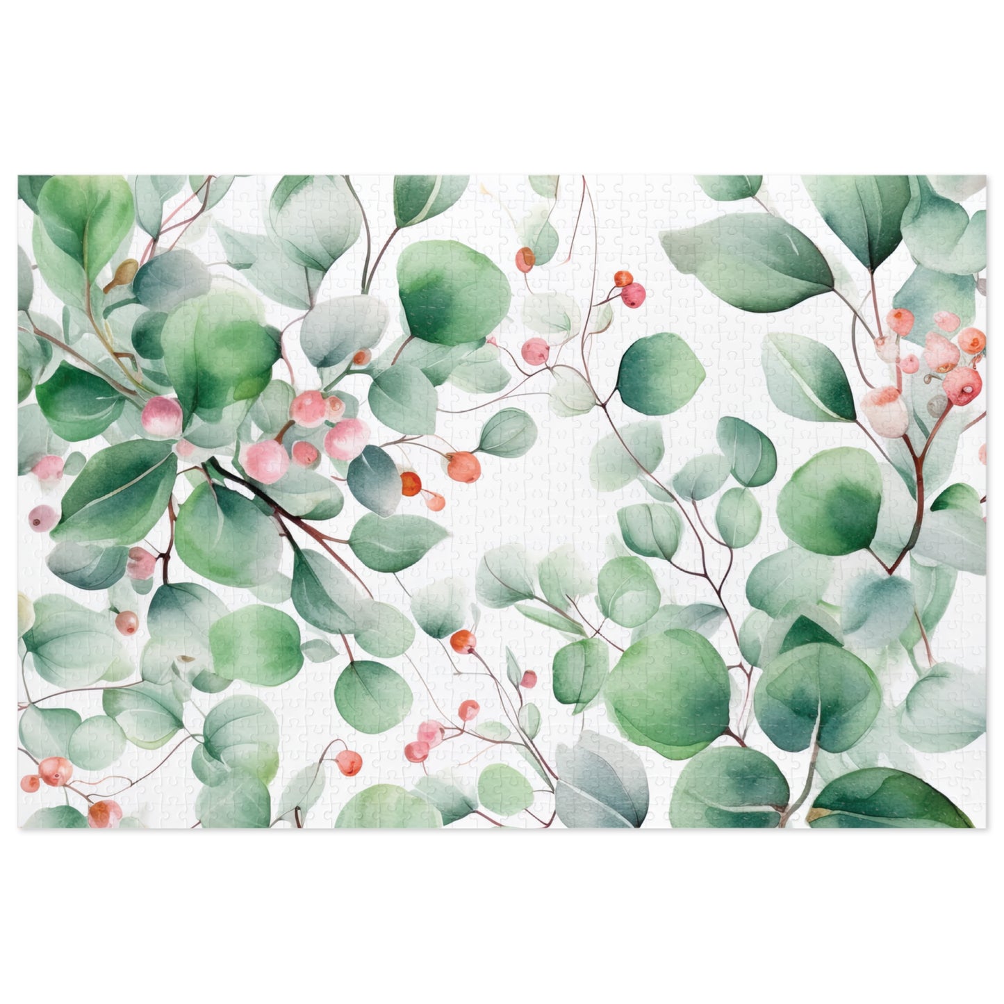 Jigsaw Puzzle, Eucalyptus Leaves, Personalised/Non-Personalised (30, 110, 252, 500,1000-Piece)