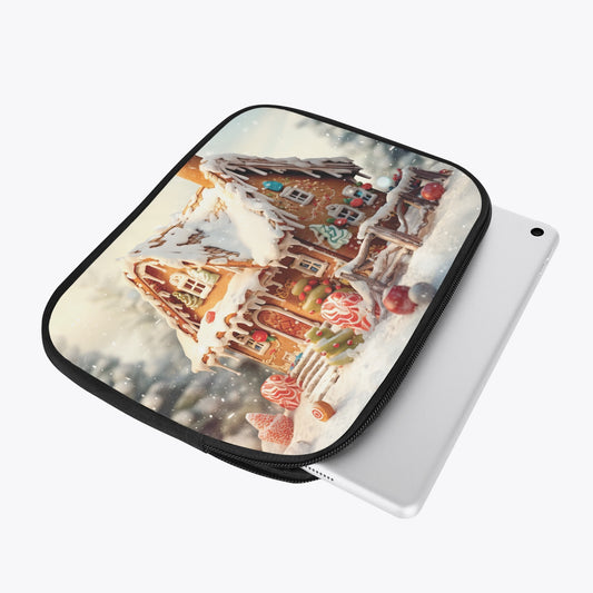 Tablet Sleeve - Christmas, Gingerbread House, awd-615