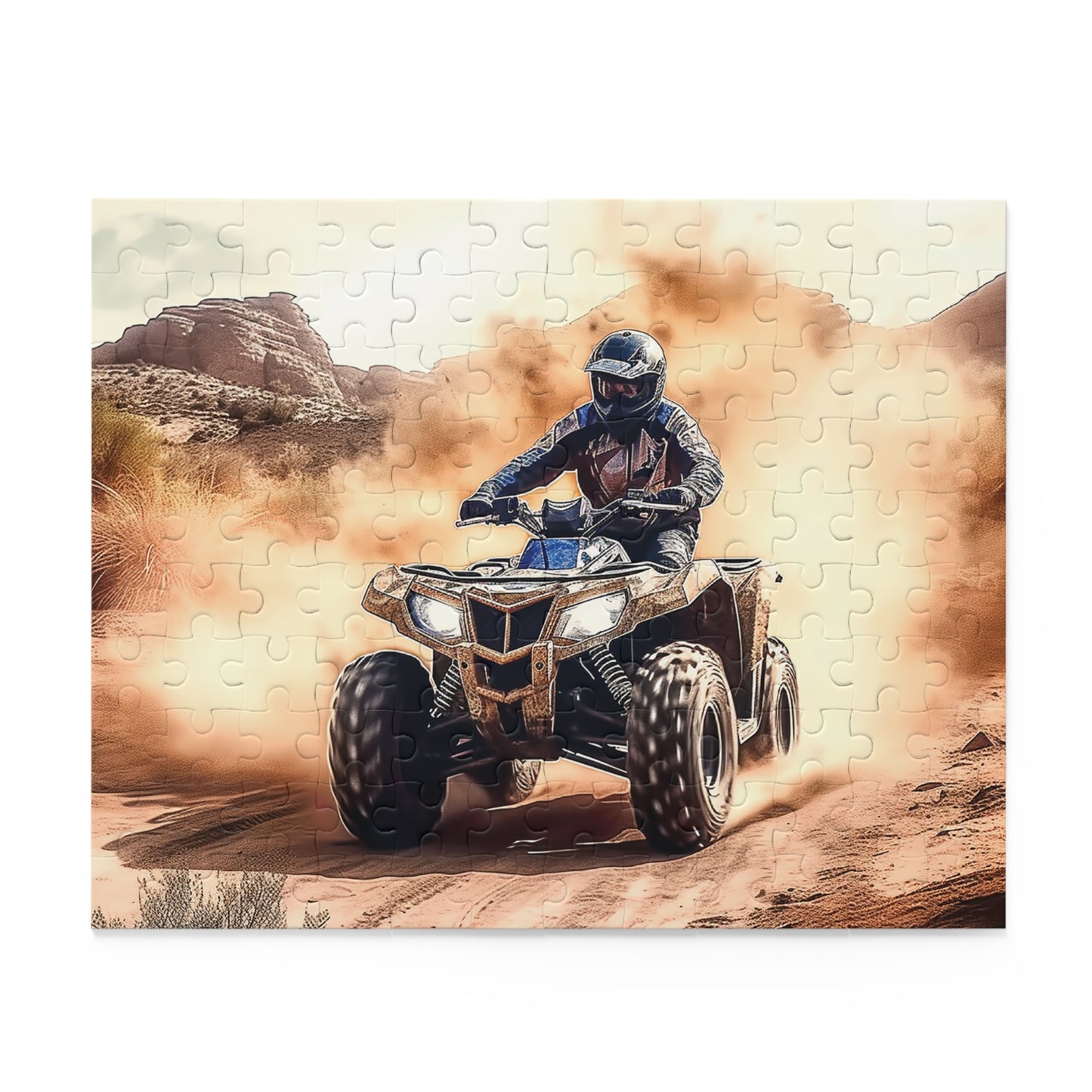 Personalised/Non-Personalised Puzzle, Quad Bike (120, 252, 500-Piece)