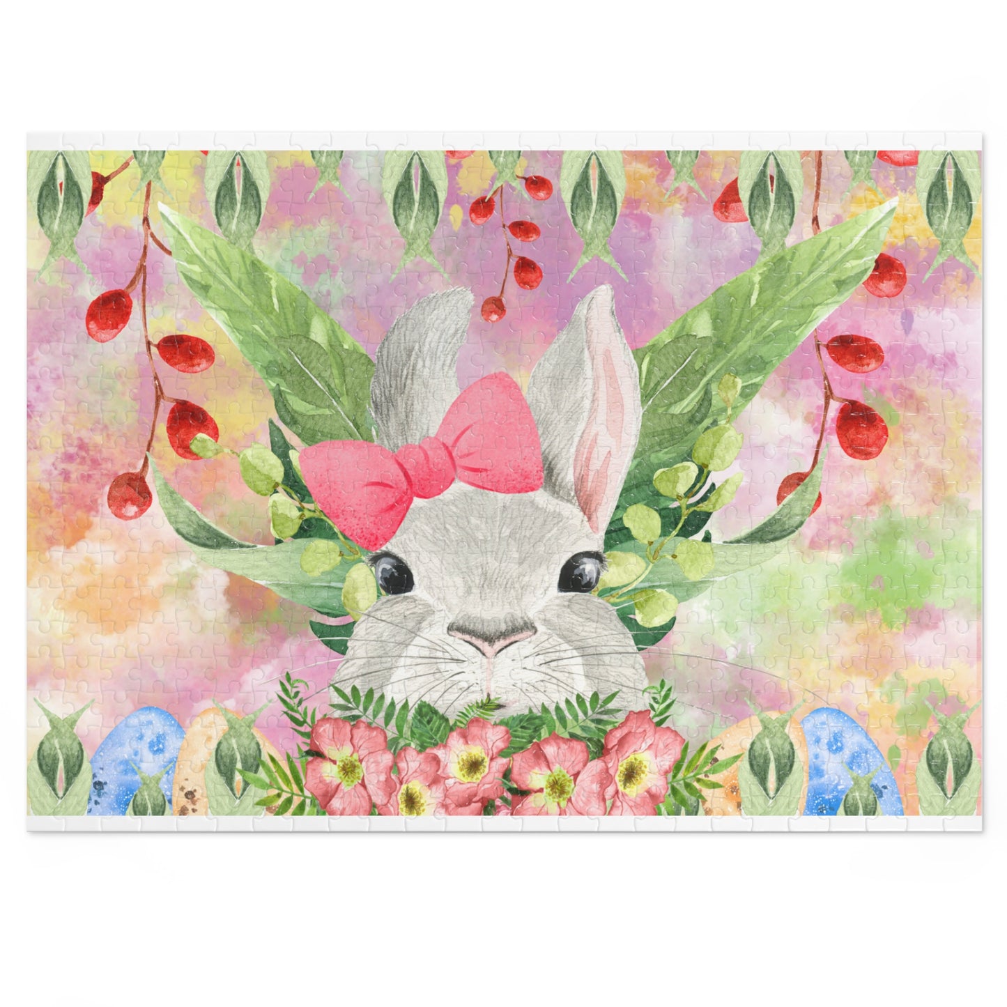 Puzzle, Easter, Rabbit, Personalised/Non-Personalised (30, 110, 252, 500,1000-Piece) awd-630