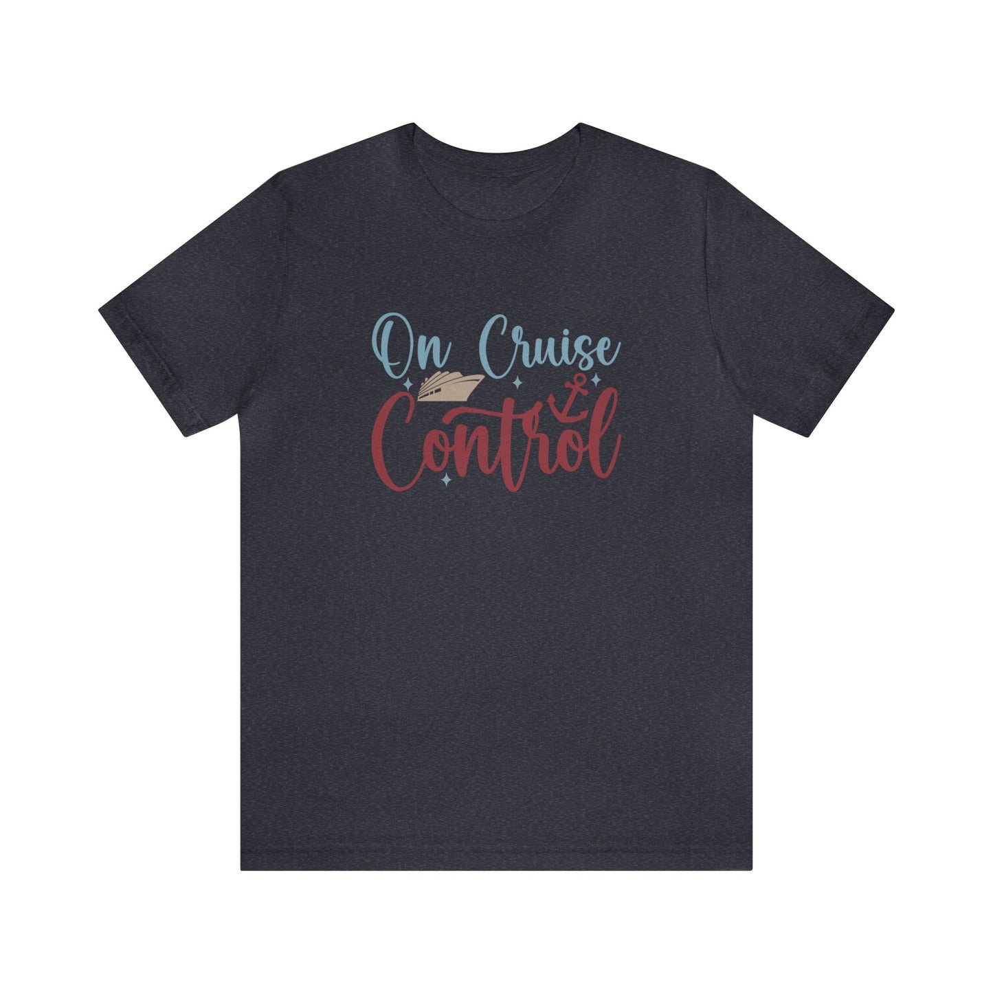 Unisex Adults Jersey Short Sleeve Tee, Cruise Tee, On Cruise Control, 100% Cotton, Light Fabric 142 g/m²