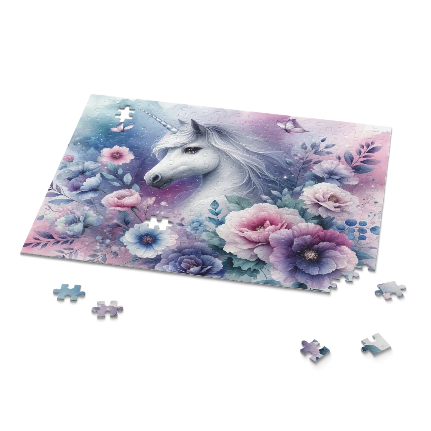 Personalised/Non-Personalised Puzzle, Unicorn (120, 252, 500-Piece)