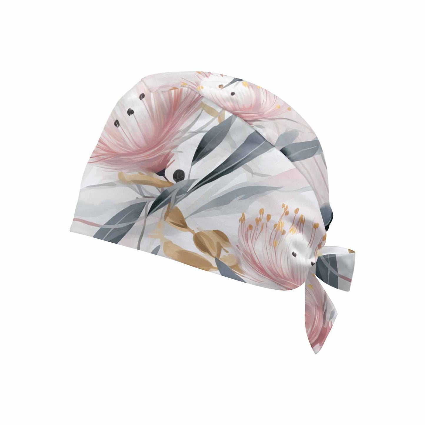 Nurse Scrub Cap Australian Floral 12  Scrub Cap