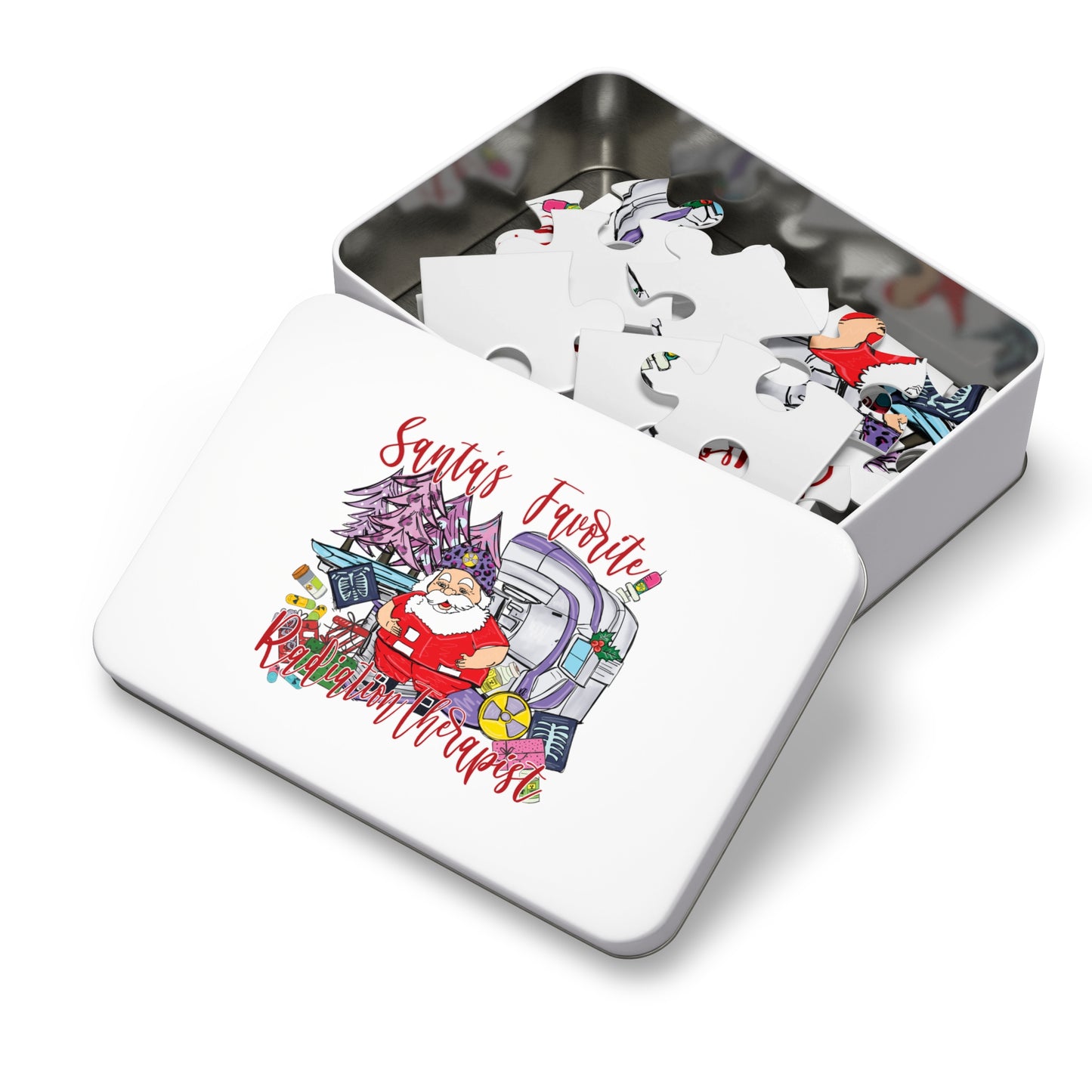 Jigsaw Puzzle, Santa's Favorite Radiation Therapist, Personalised/Non-Personalised (30, 110, 252, 500,1000-Piece)