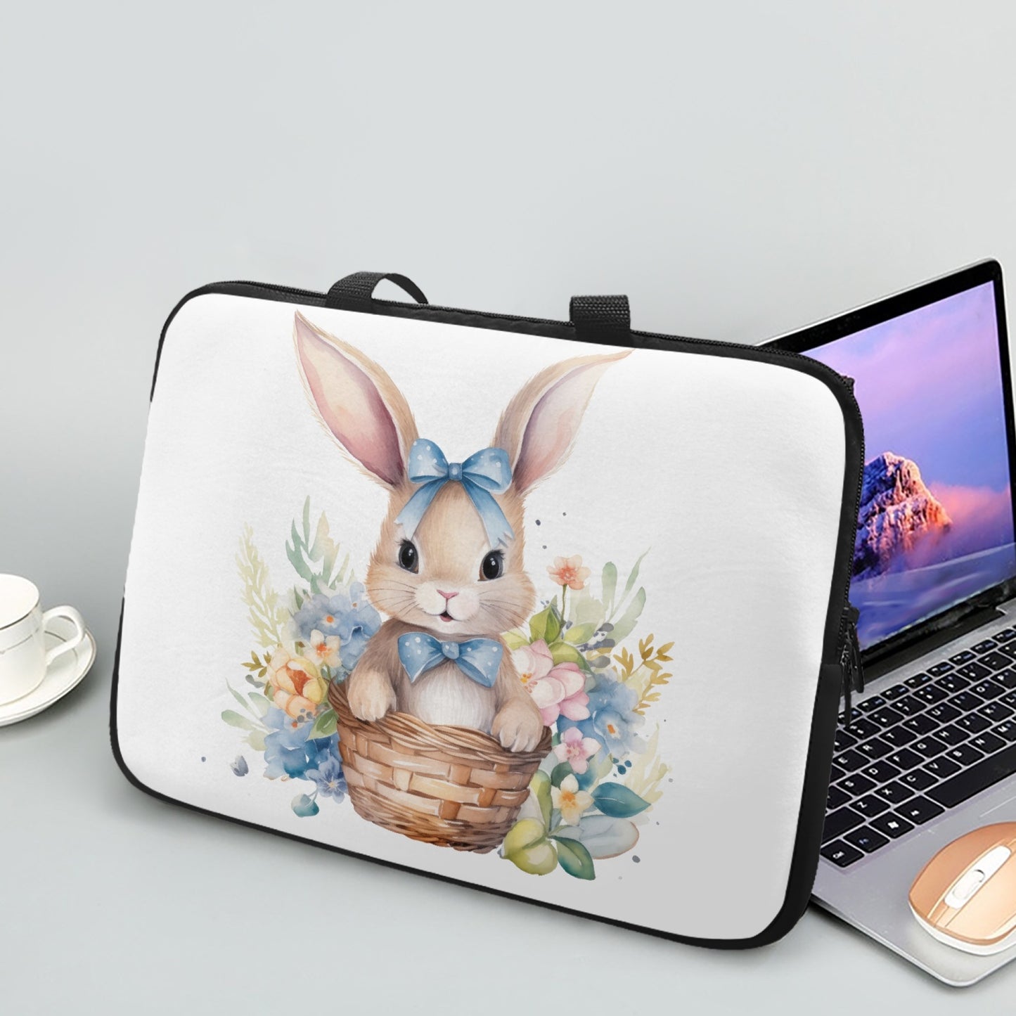 Laptop Sleeve with Handles - Rabbit