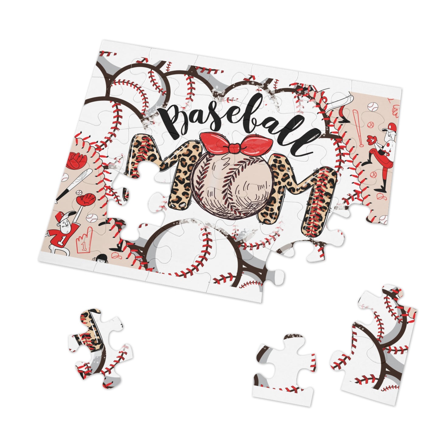 Jigsaw Puzzle in Tin, Baseball Mom, Personalised/Non-Personalised, awd-334 (30, 110, 252, 500,1000-Piece)