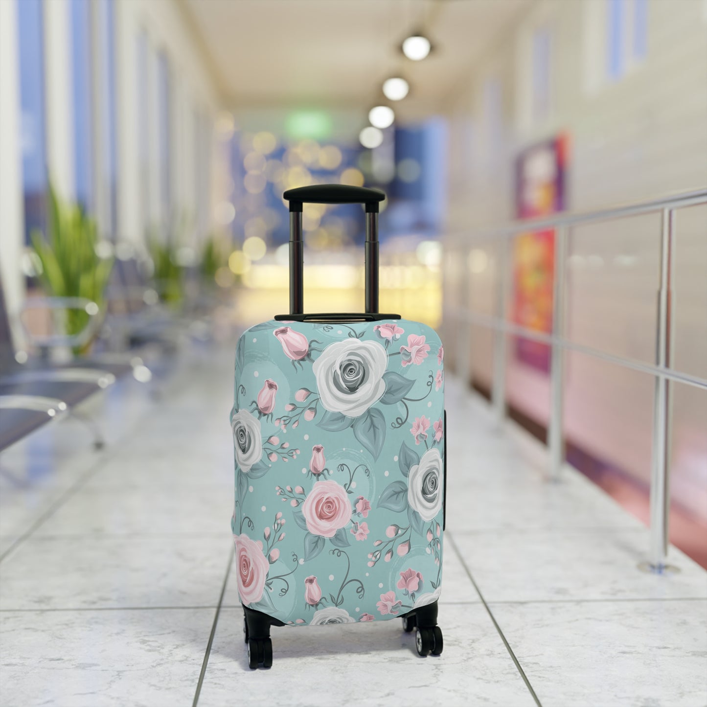 Luggage Cover, Green Floral, awd-1769