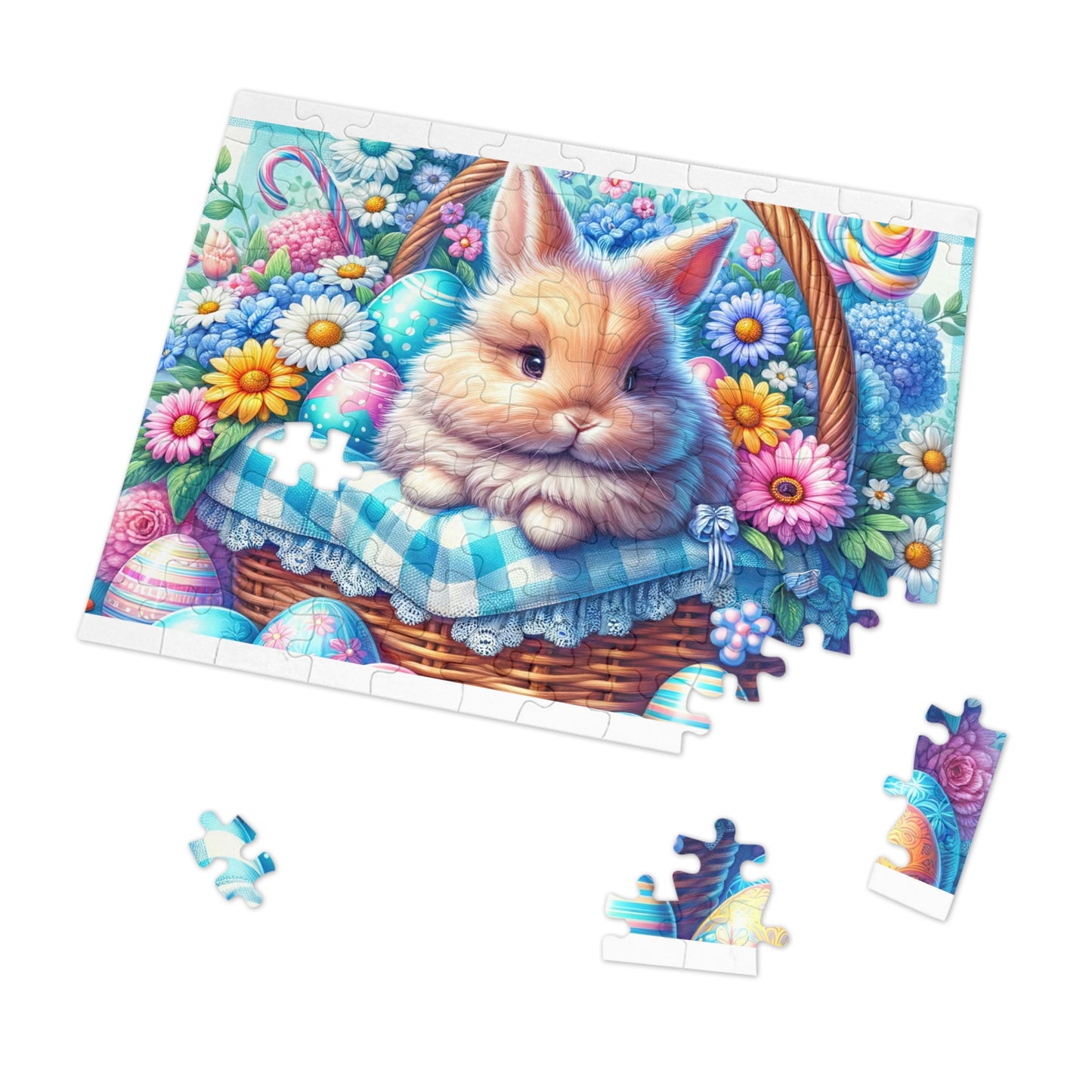 Puzzle, Easter, Rabbit, Personalised/Non-Personalised (30, 110, 252, 500,1000-Piece) awd-622