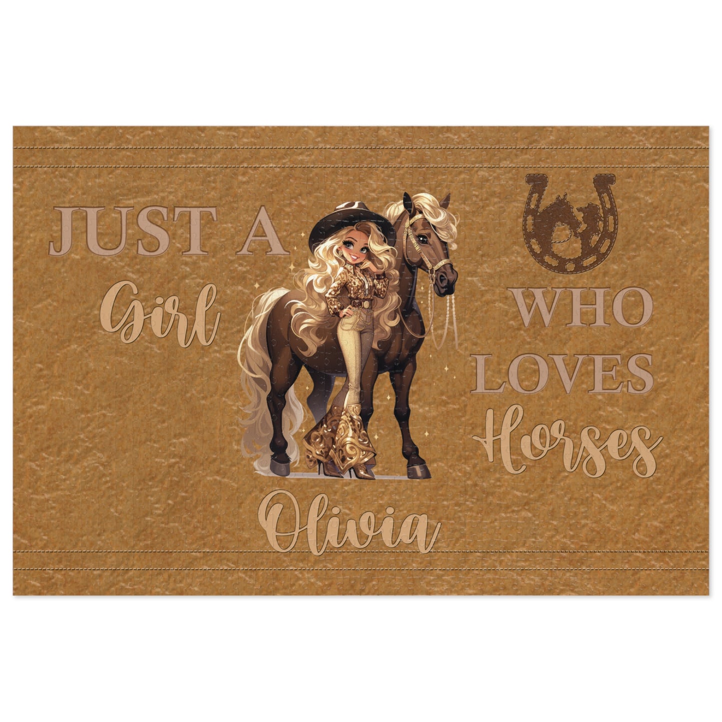 Jigsaw Puzzle, Just a Girl Who Loves Horses (30, 110, 252, 500,1000-Piece)