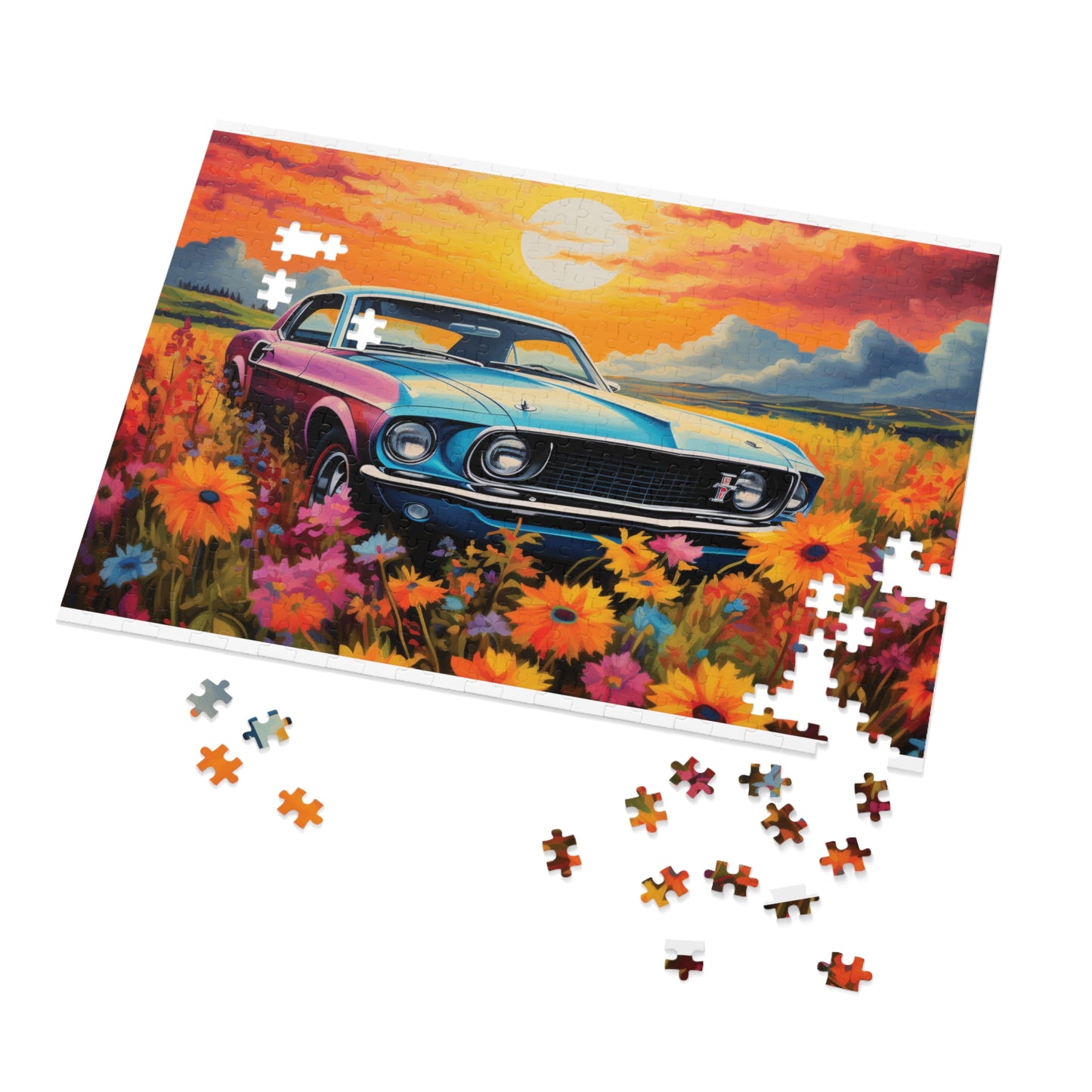 Puzzle, Car, Personalised/Non-Personalised (30, 110, 252, 500,1000-Piece) awd-627