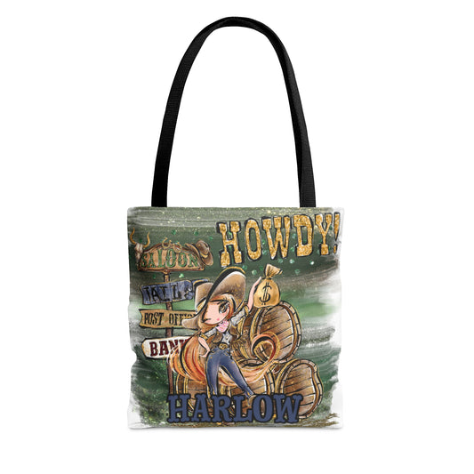 Personalised Tote Bag, Howdy, Red Hair Brown Eyes, Tote bag