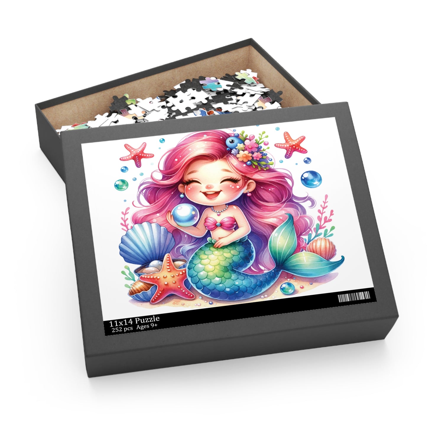 Personalised/Non-Personalised Puzzle, Mermaid (120, 252, 500-Piece)