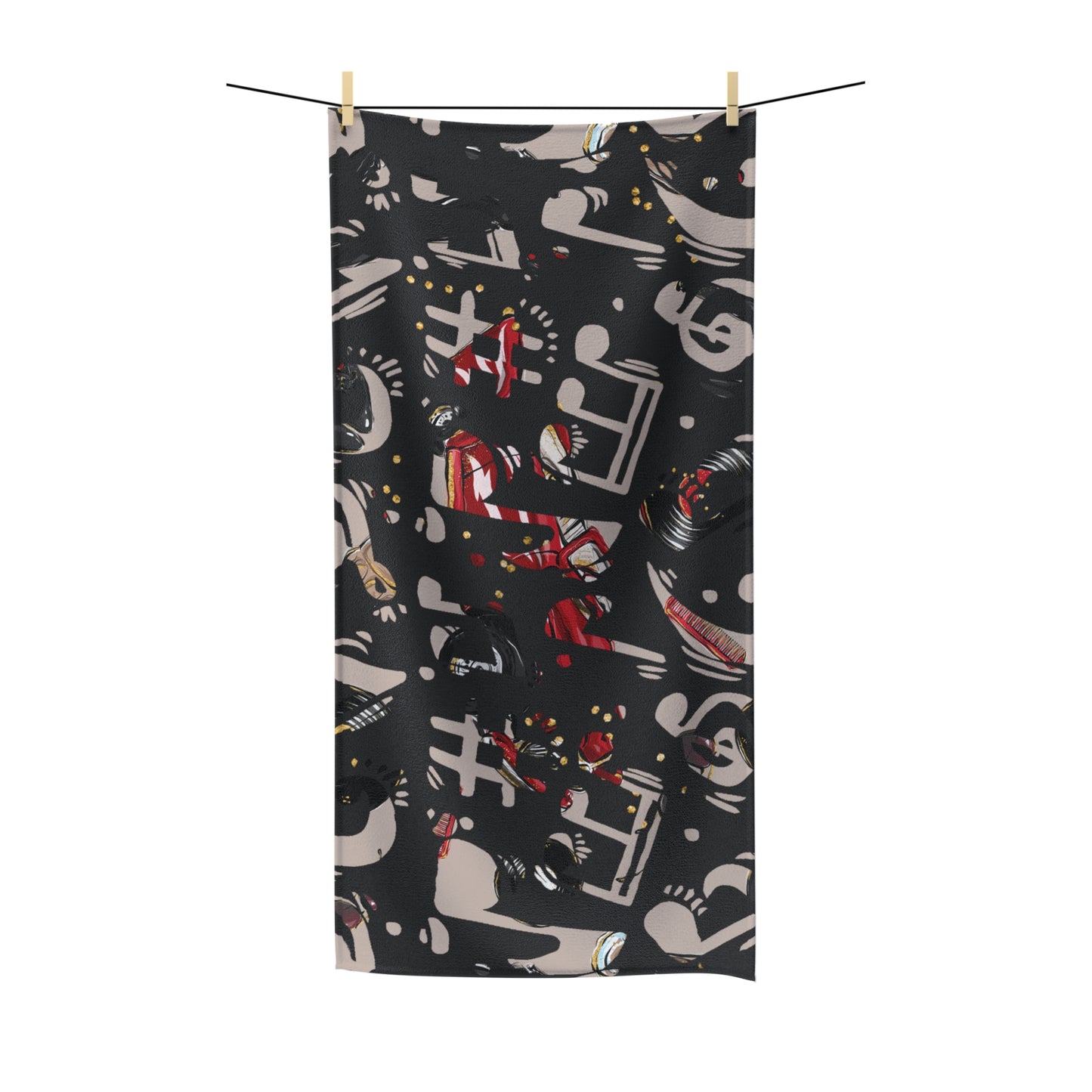 Beach Towel, Music, Polycotton Towel