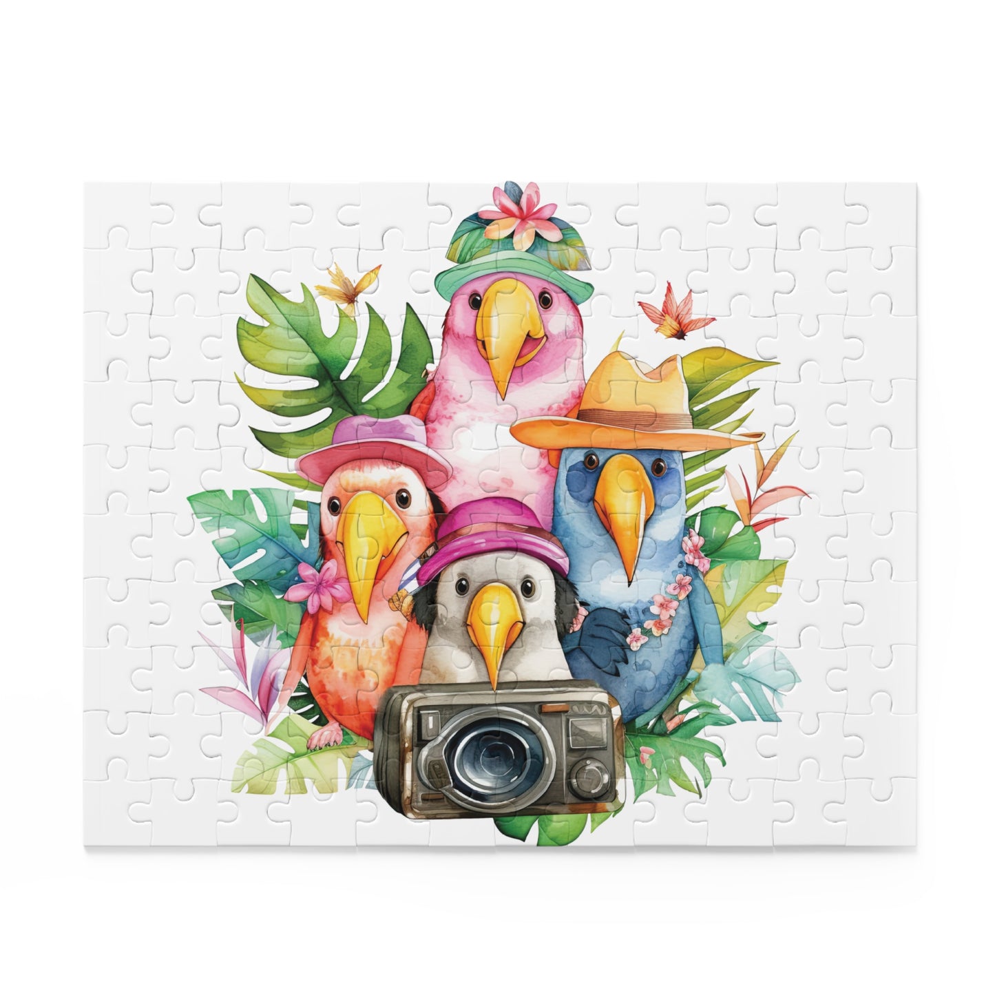 Personalised/Non-Personalised Puzzle, Tropical Parrot (120, 252, 500-Piece)