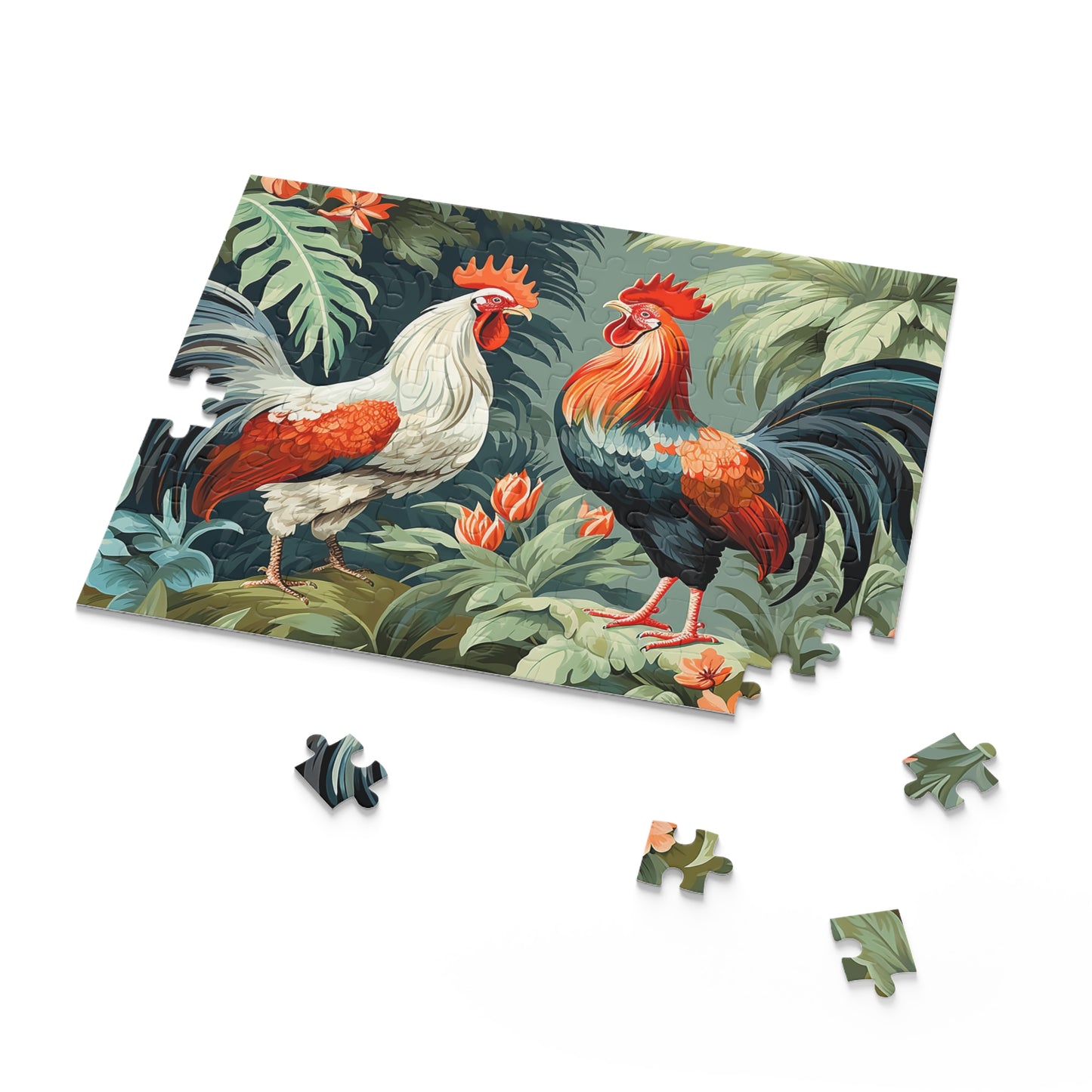 Personalised/Non-Personalised Puzzle, Chickens/Rooster (120, 252, 500-Piece)