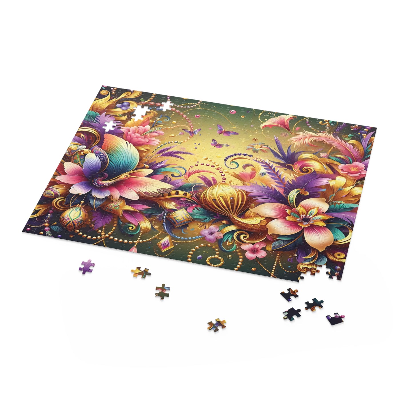 Personalised/Non-Personalised Puzzle, Floral (120, 252, 500-Piece)