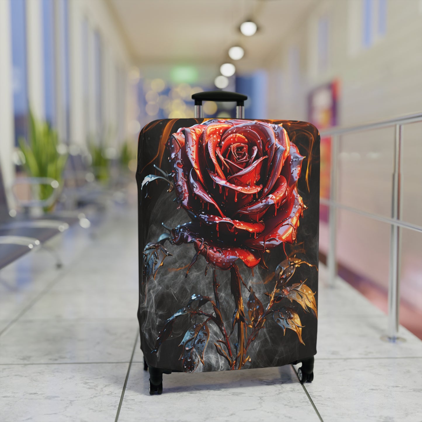 Luggage Cover, Red Rose, awd-3069