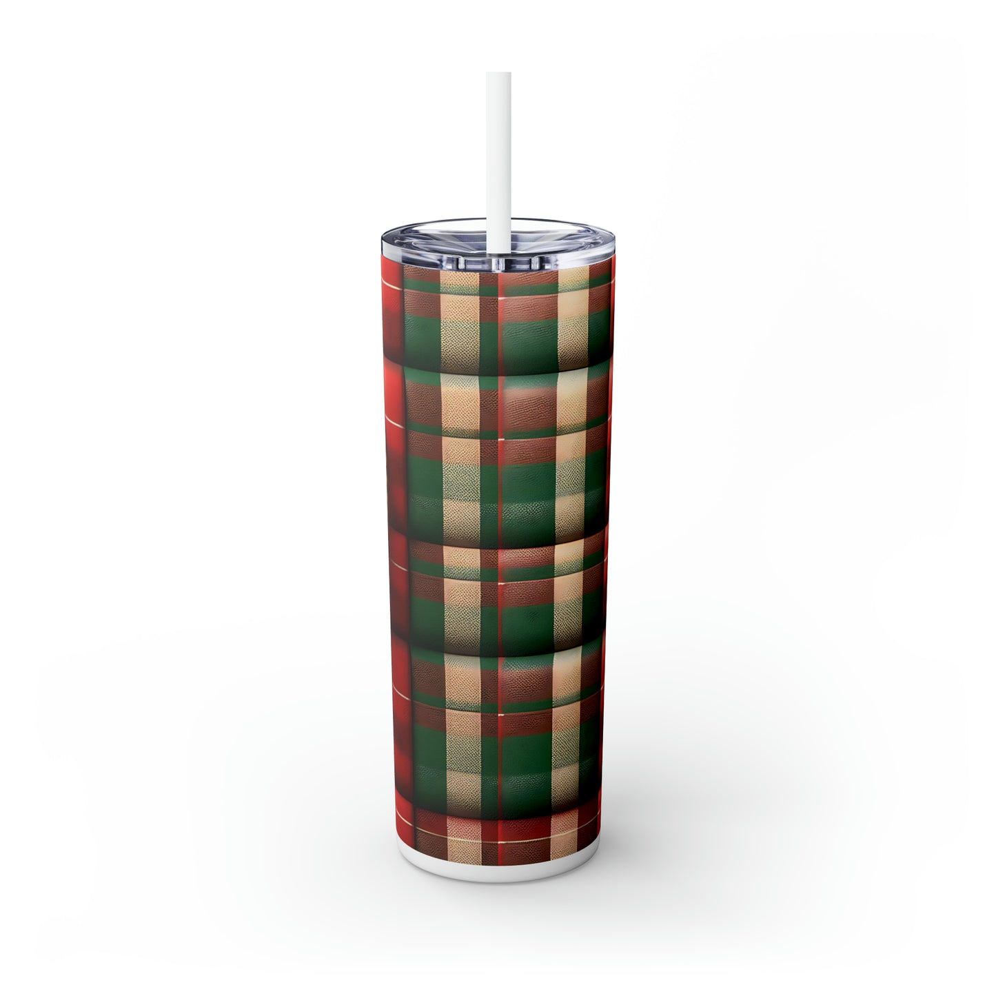 Skinny Tumbler with Straw, 20oz, Penguin