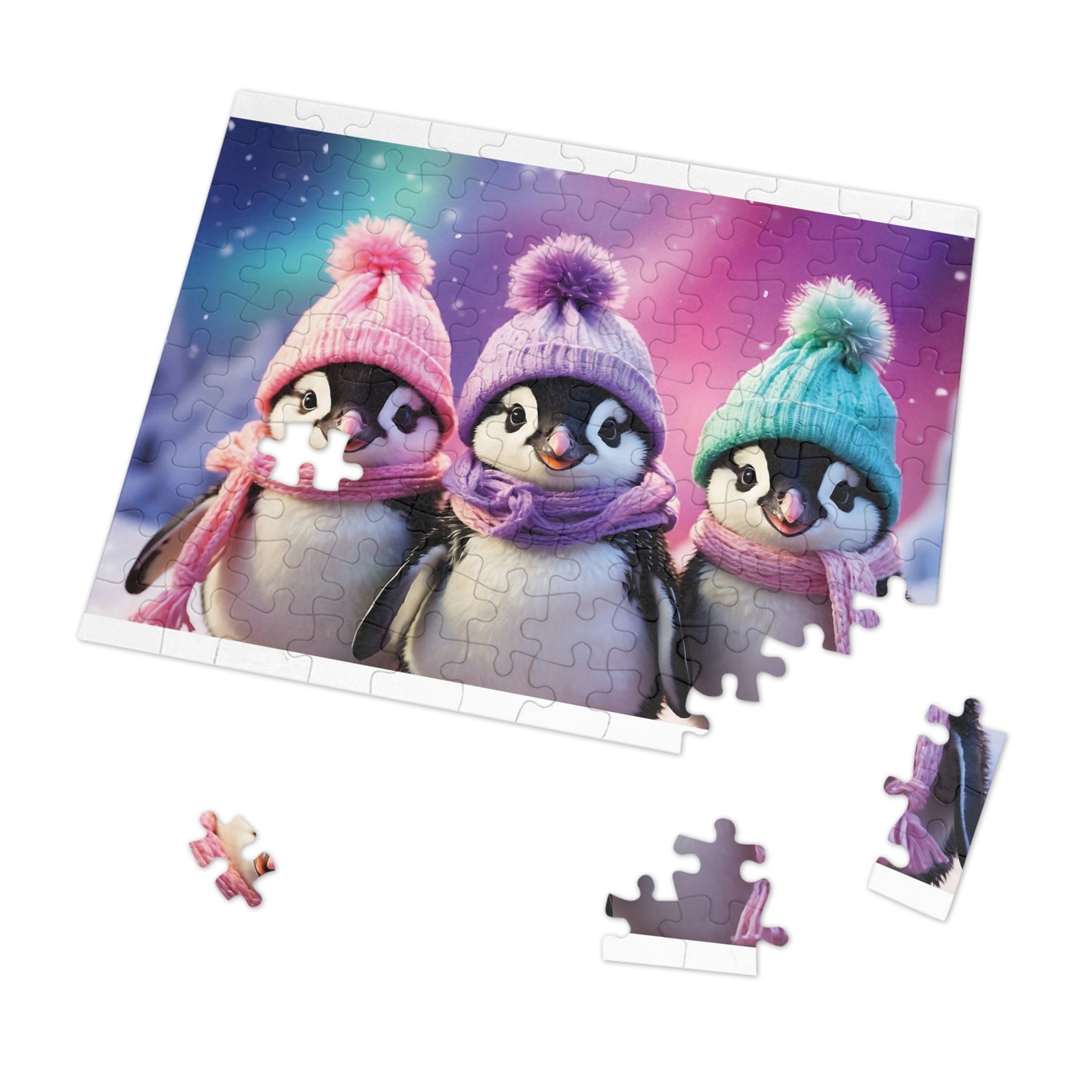 Jigsaw Puzzle, Penguin, Personalised/Non-Personalised (30, 110, 252, 500,1000-Piece)