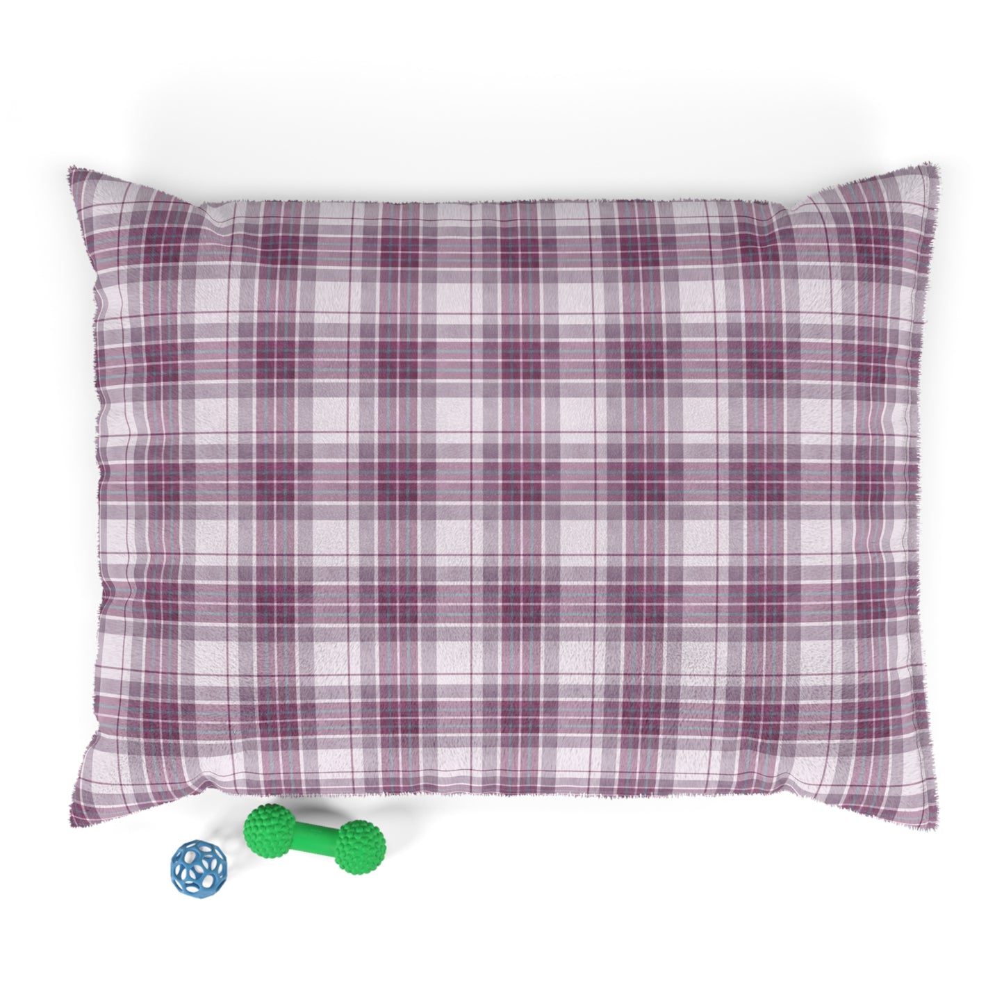 Luxury Pet Bed, feather soft fleece Mulberry Tartan