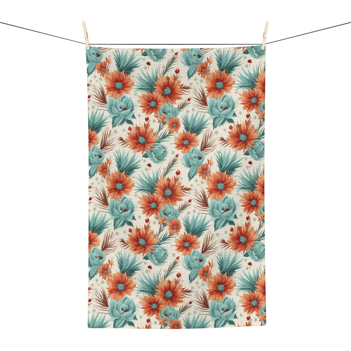 Microfiber Tea Towel Boho Floral