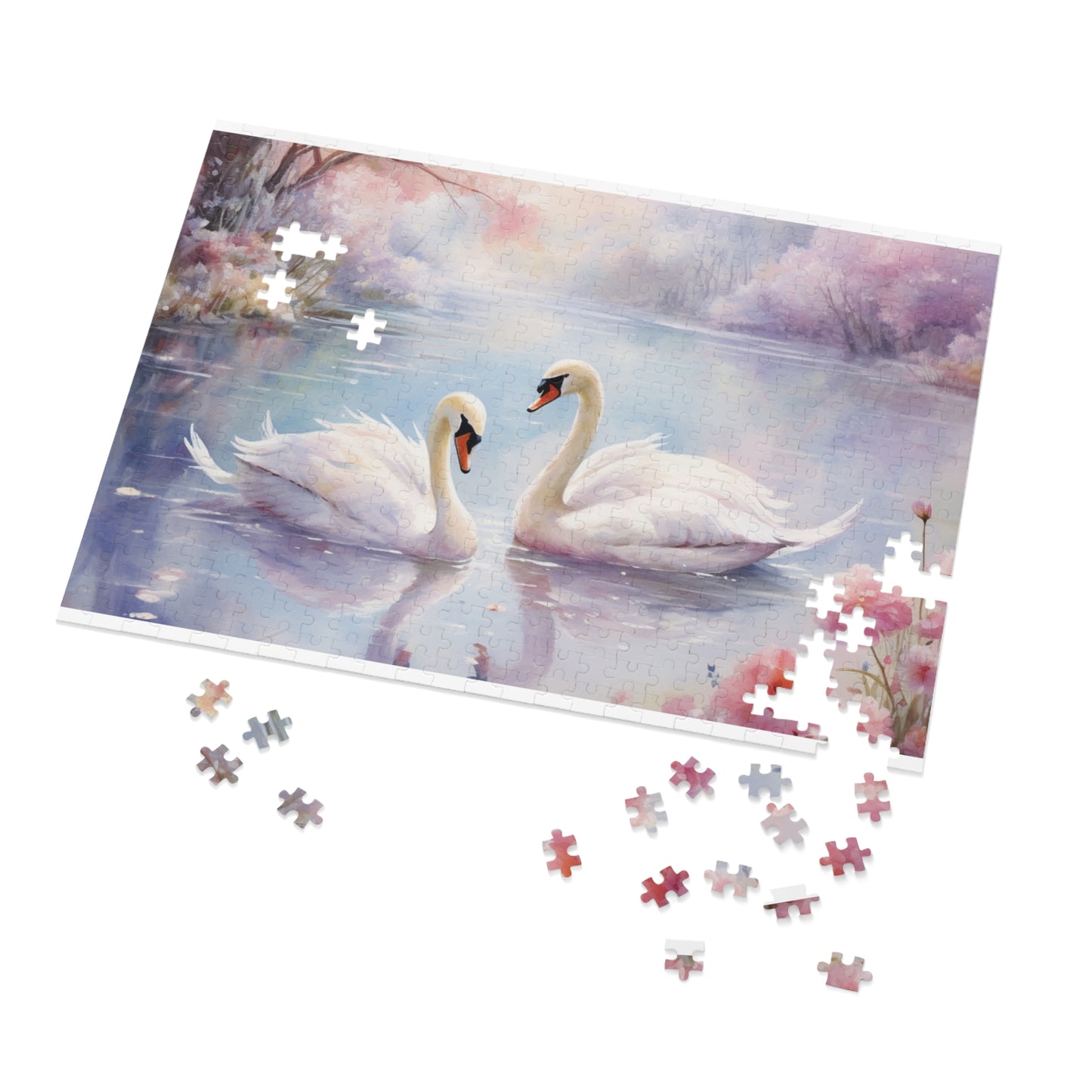 Jigsaw Puzzle, Swan, Personalised/Non-Personalised (30, 110, 252, 500,1000-Piece)