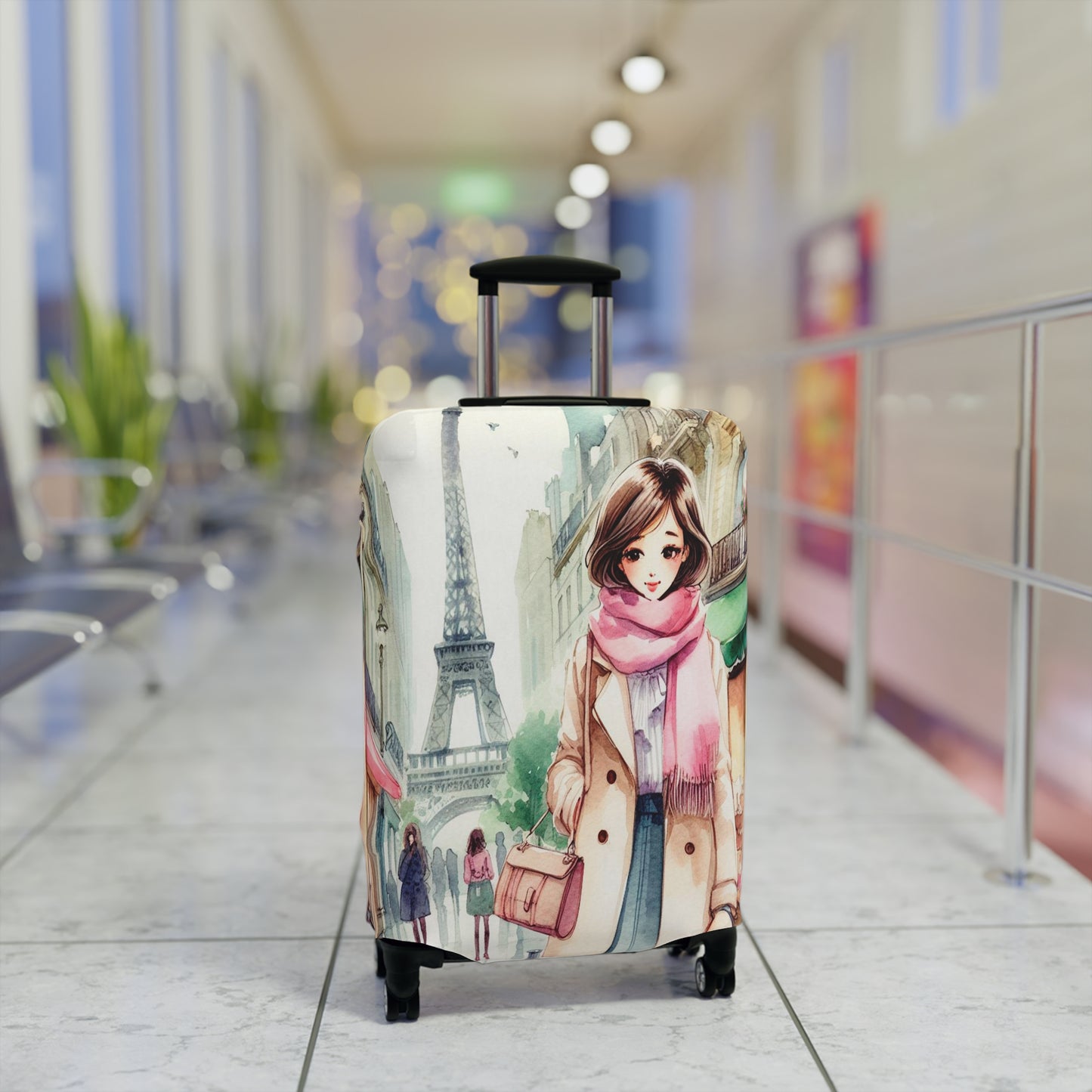 Luggage Cover, Just a Girl Who loves Travelling, awd-2107