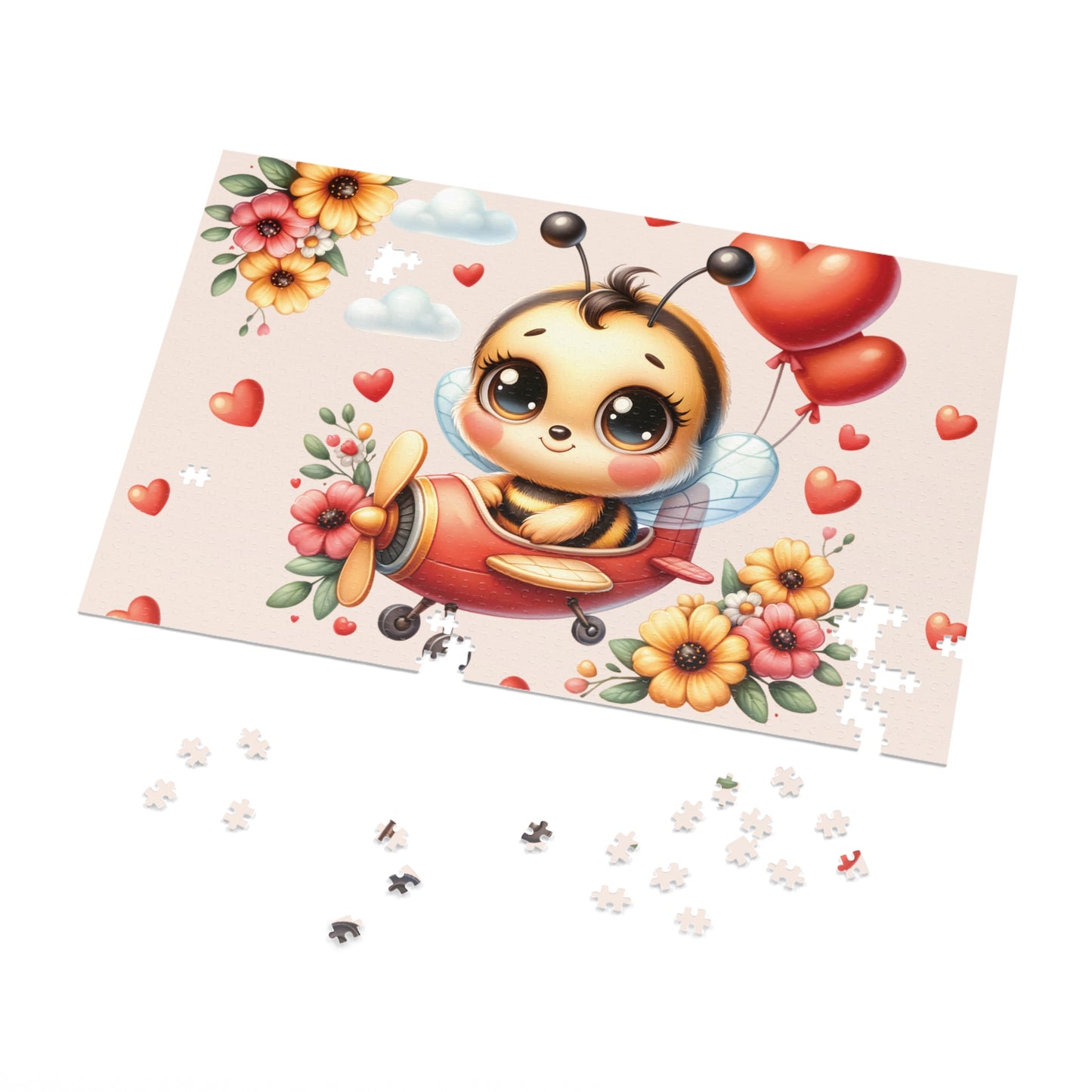 Jigsaw Puzzle in Tin, Bee in Plane, Personalised/Non-Personalised, awd-129 (30, 110, 252, 500,1000-Piece)