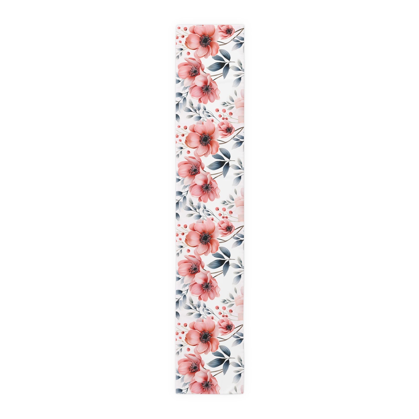 Floral Table Runner, Cotton Twill and Poly Available