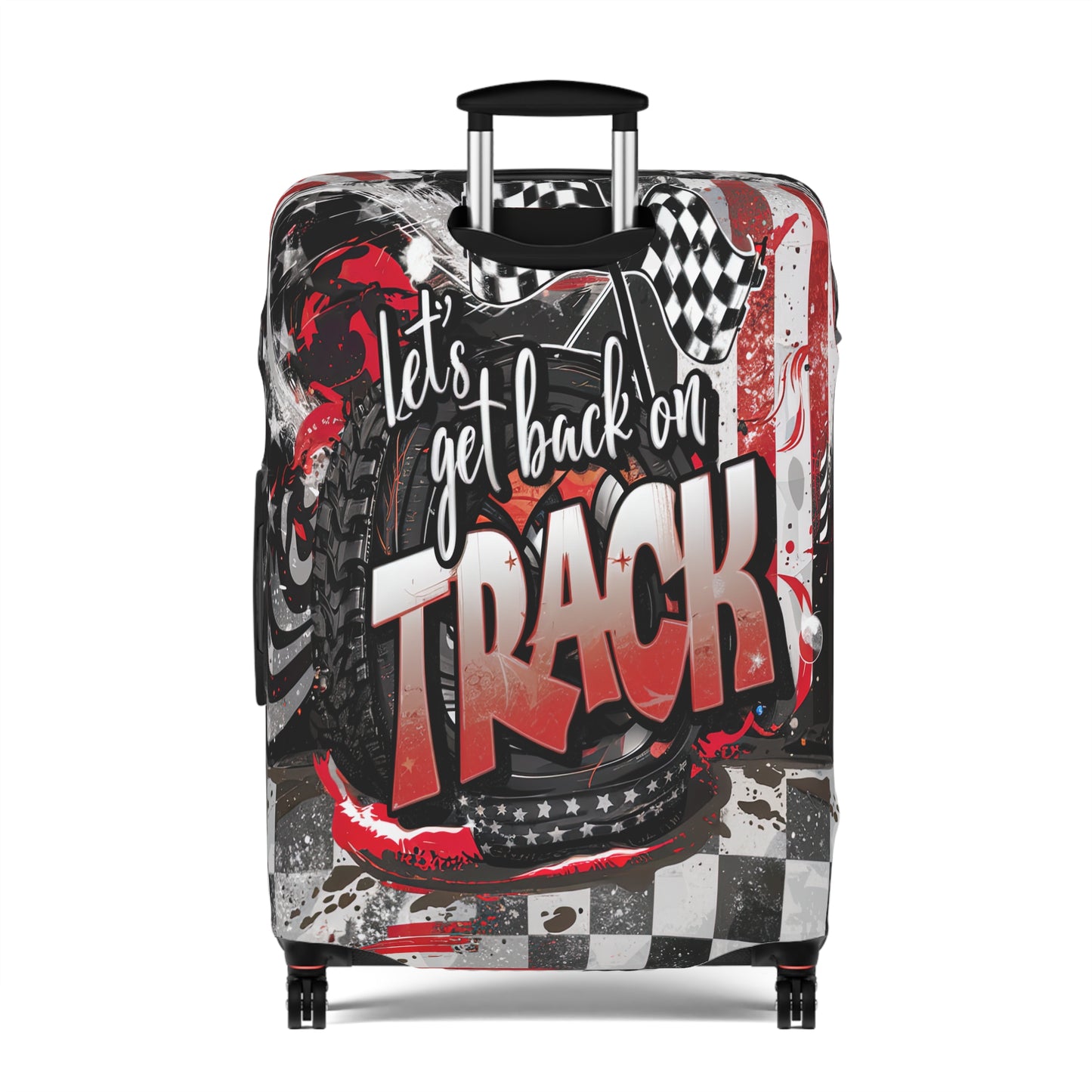 Luggage Cover, Lets get Back on Track, awd-1653