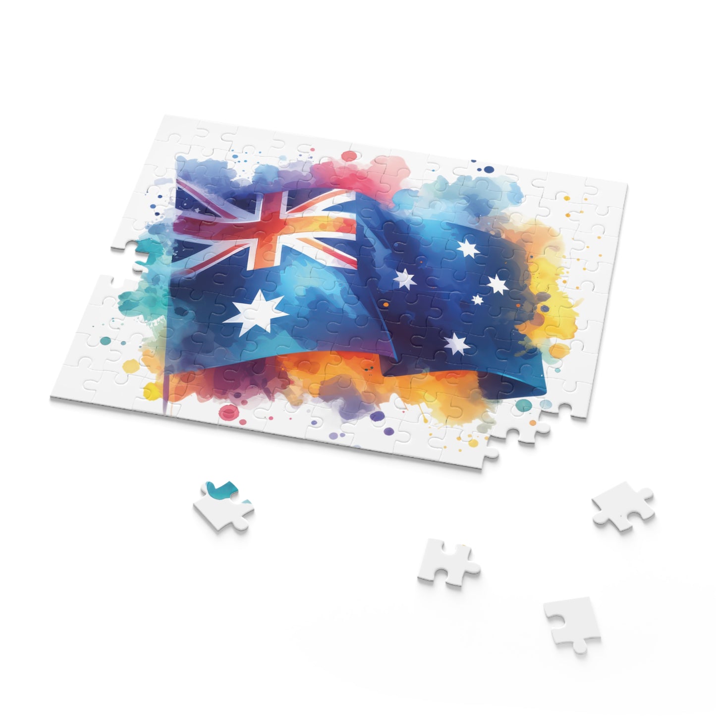 Personalised/Non-Personalised Puzzle, Australian Flag (120, 252, 500-Piece)