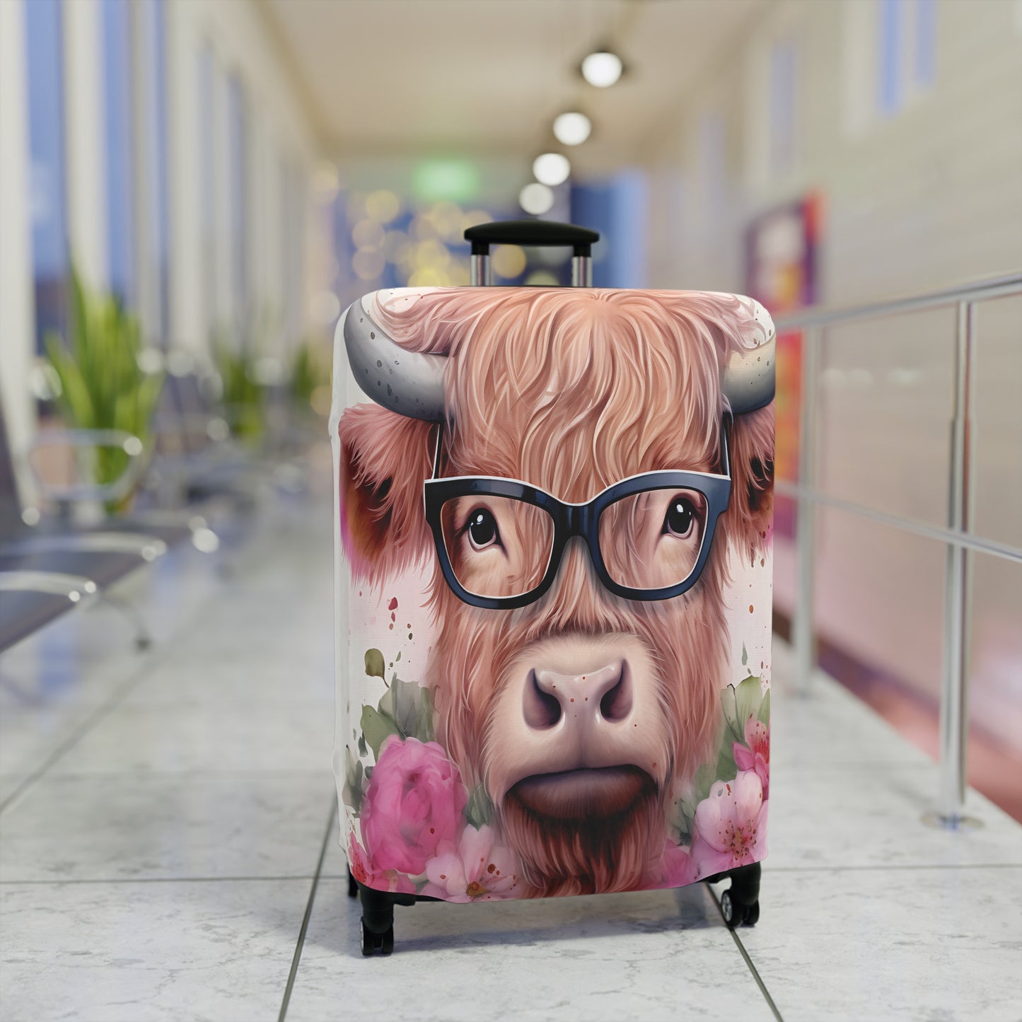 Luggage Cover, Highland Cow, awd-017