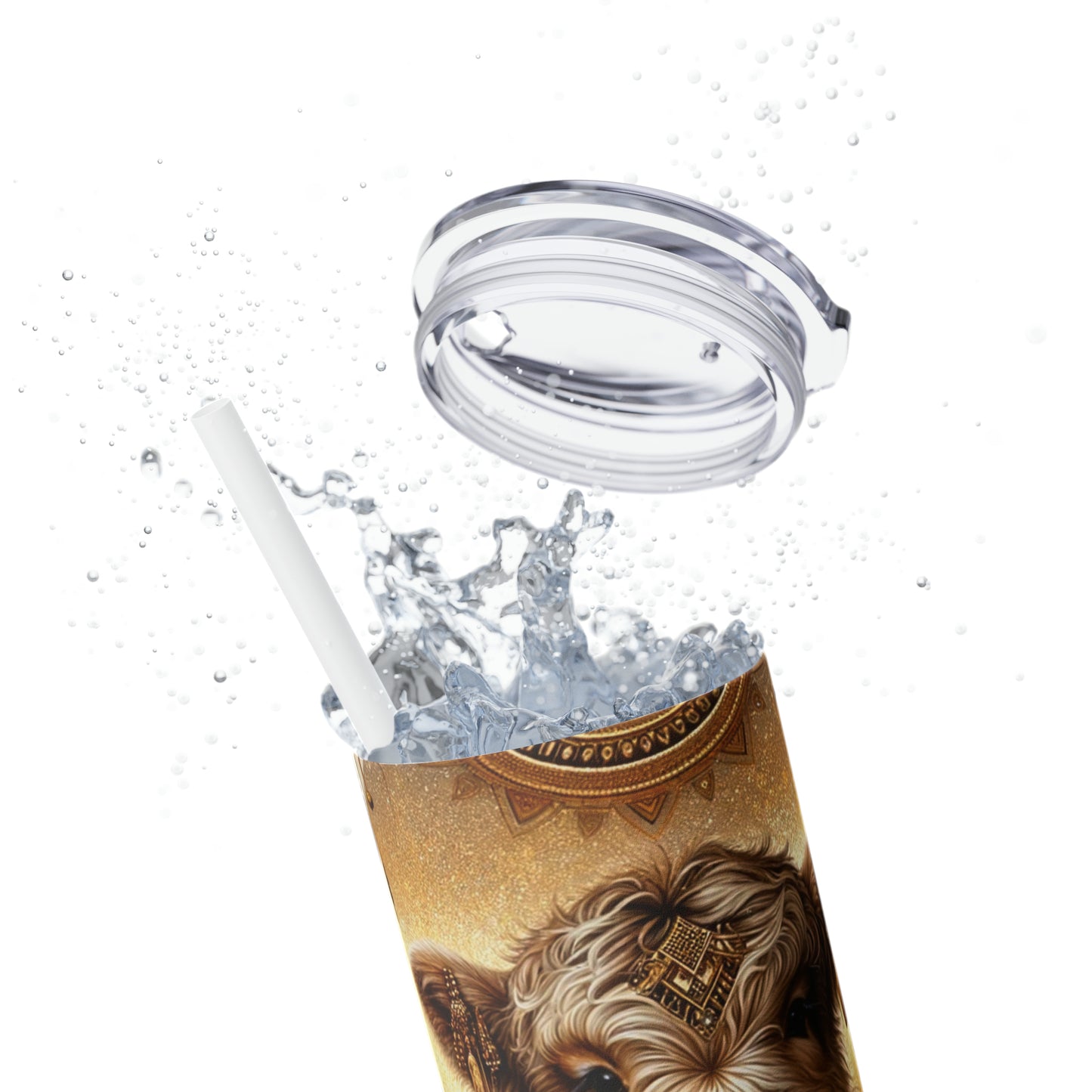 Skinny Tumbler with Straw, 20oz, Highland Cow, awd-705