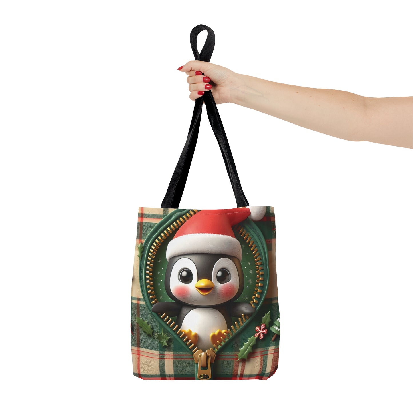 Tote Bag, Christmas, Penguin