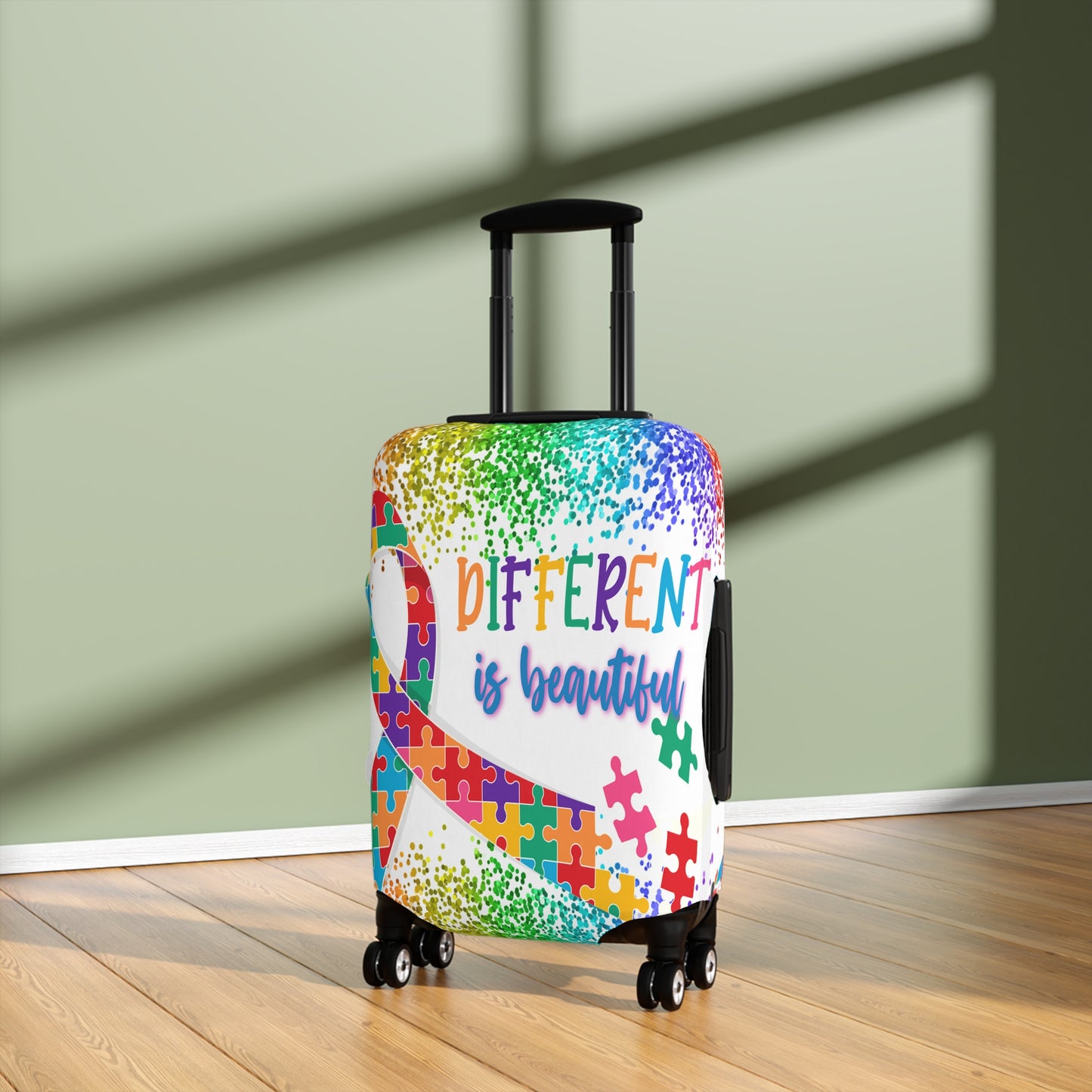 Luggage Cover, Different is Beautiful, Autism, awd-1459