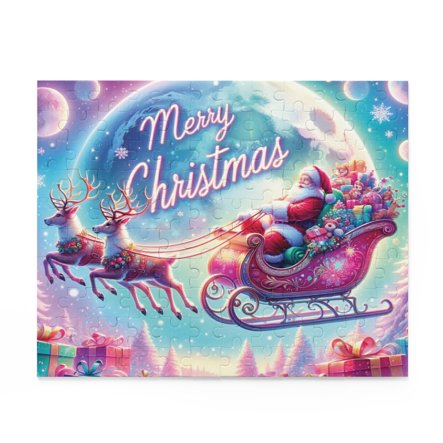 Personalised/Non-Personalised Puzzle, Christmas (120, 252, 500-Piece)