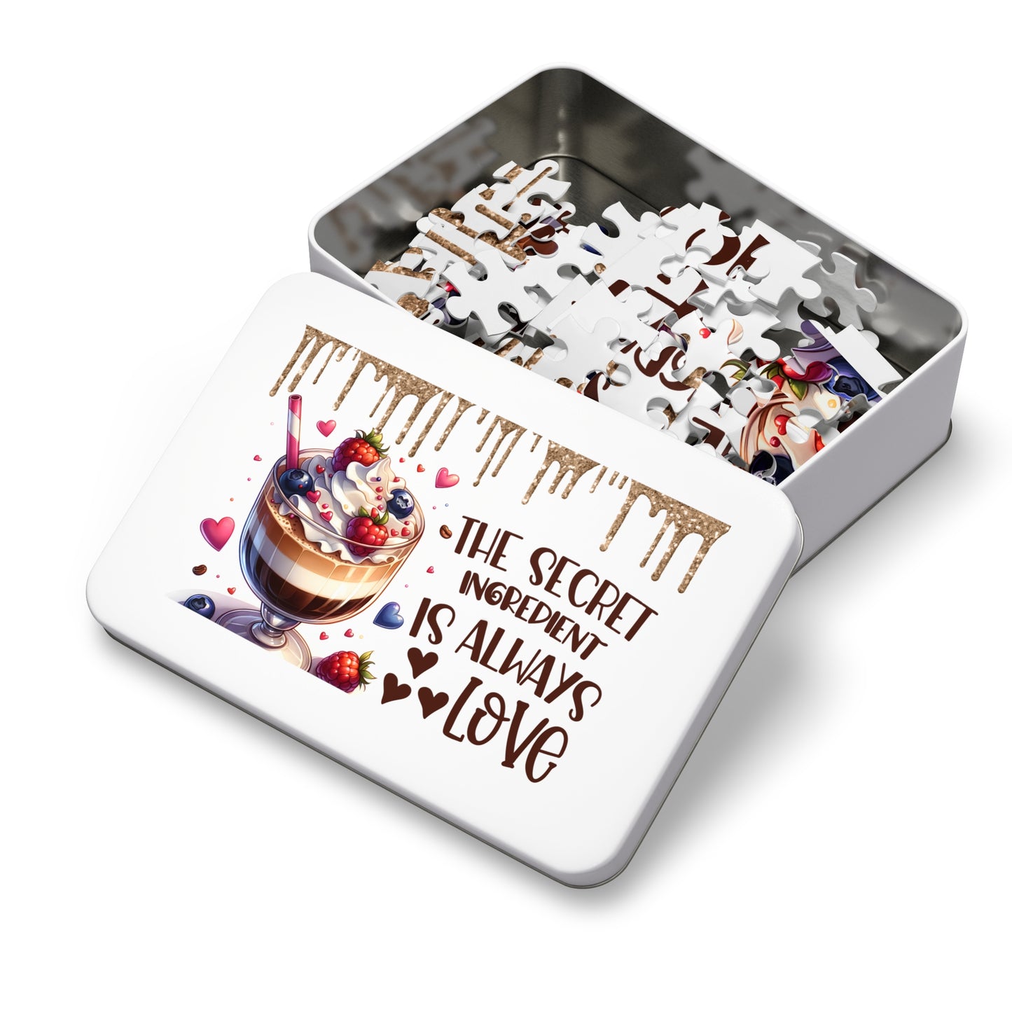 Jigsaw Puzzle, The Secret Ingredient is always Love, Personalised/Non-Personalised (30, 110, 252, 500,1000-Piece)