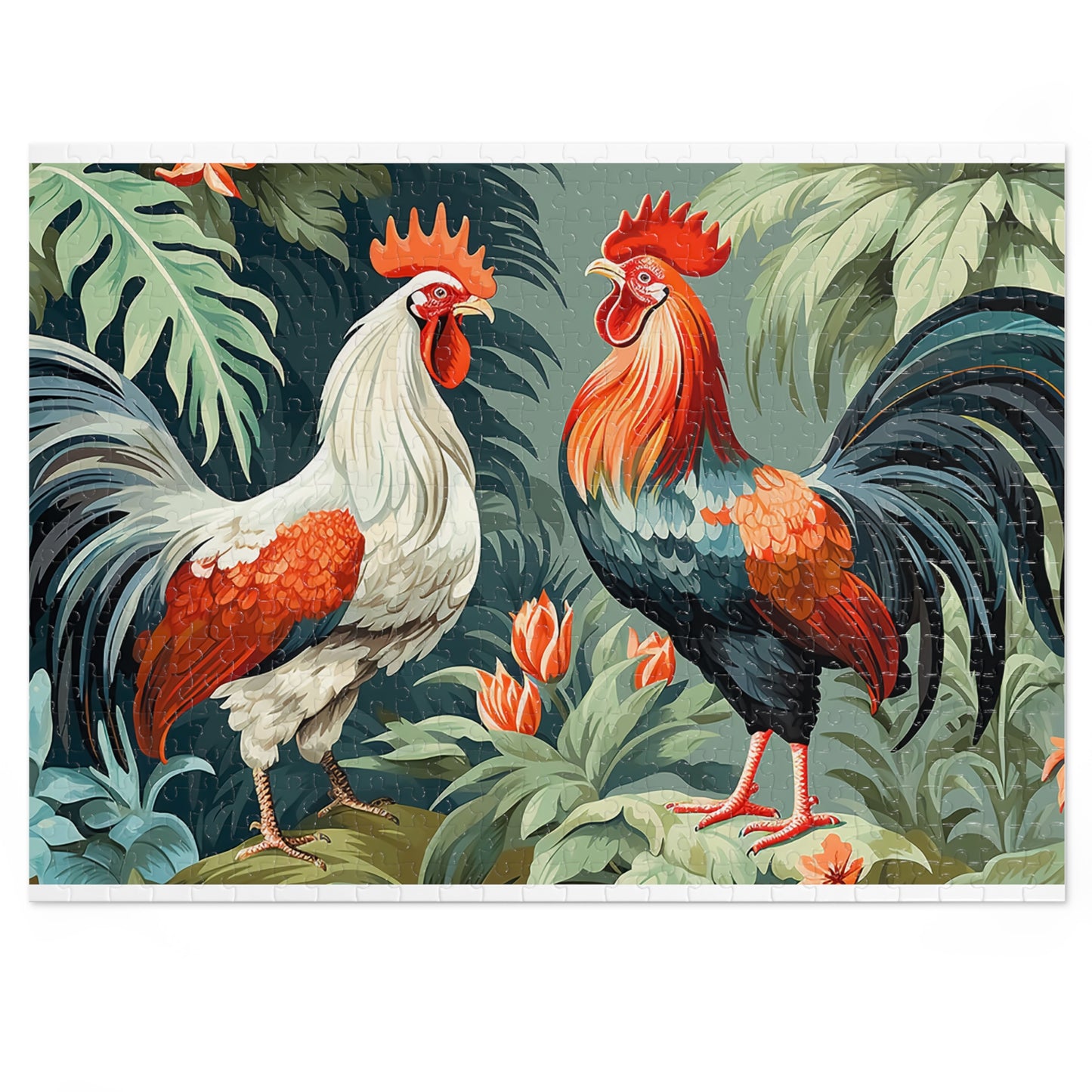 Jigsaw Puzzle, Chicken/Rooster, Personalised/Non-Personalised (30, 110, 252, 500,1000-Piece)