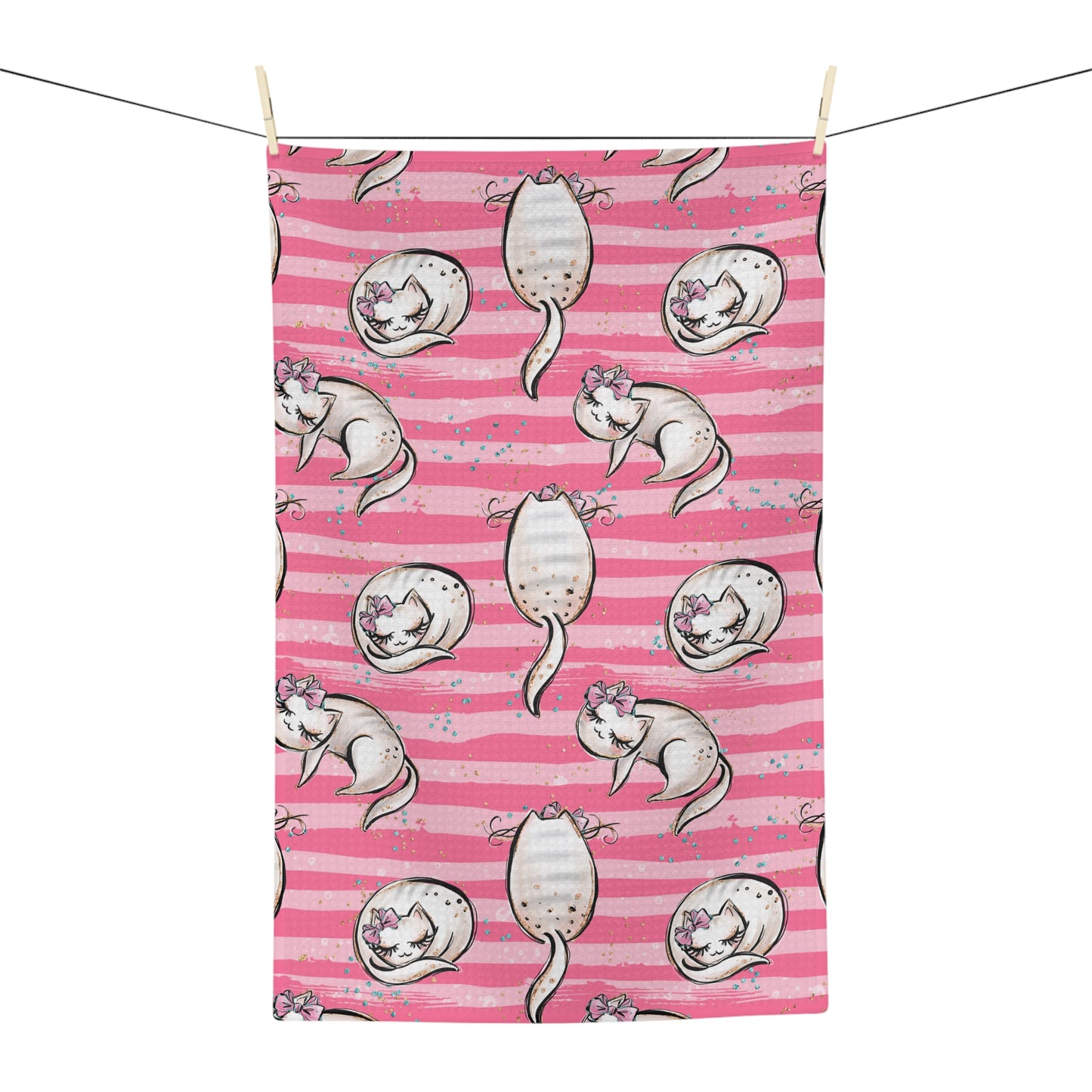 Microfiber Tea Towel Cats