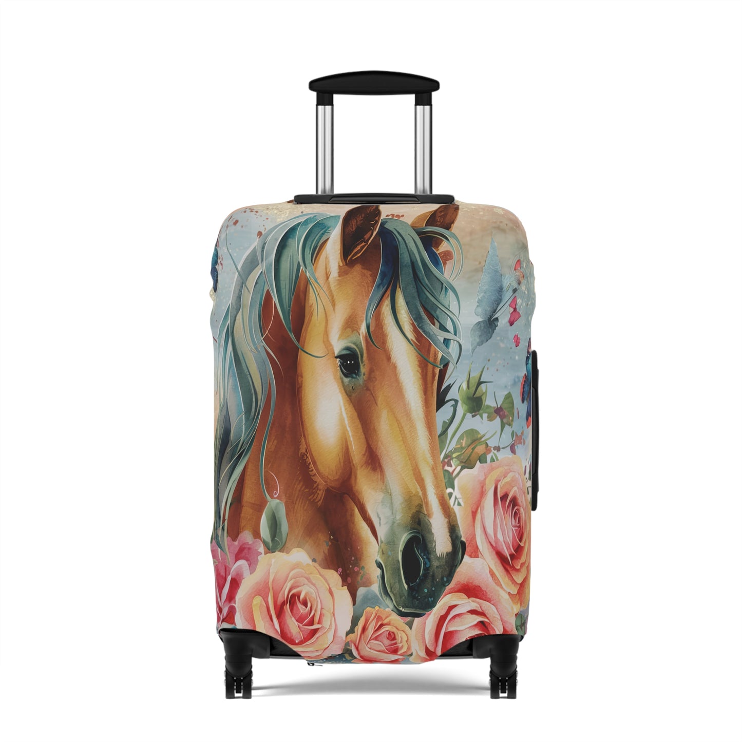 Luggage Cover, Country and Western, Boho Floral Horse, awd-1720