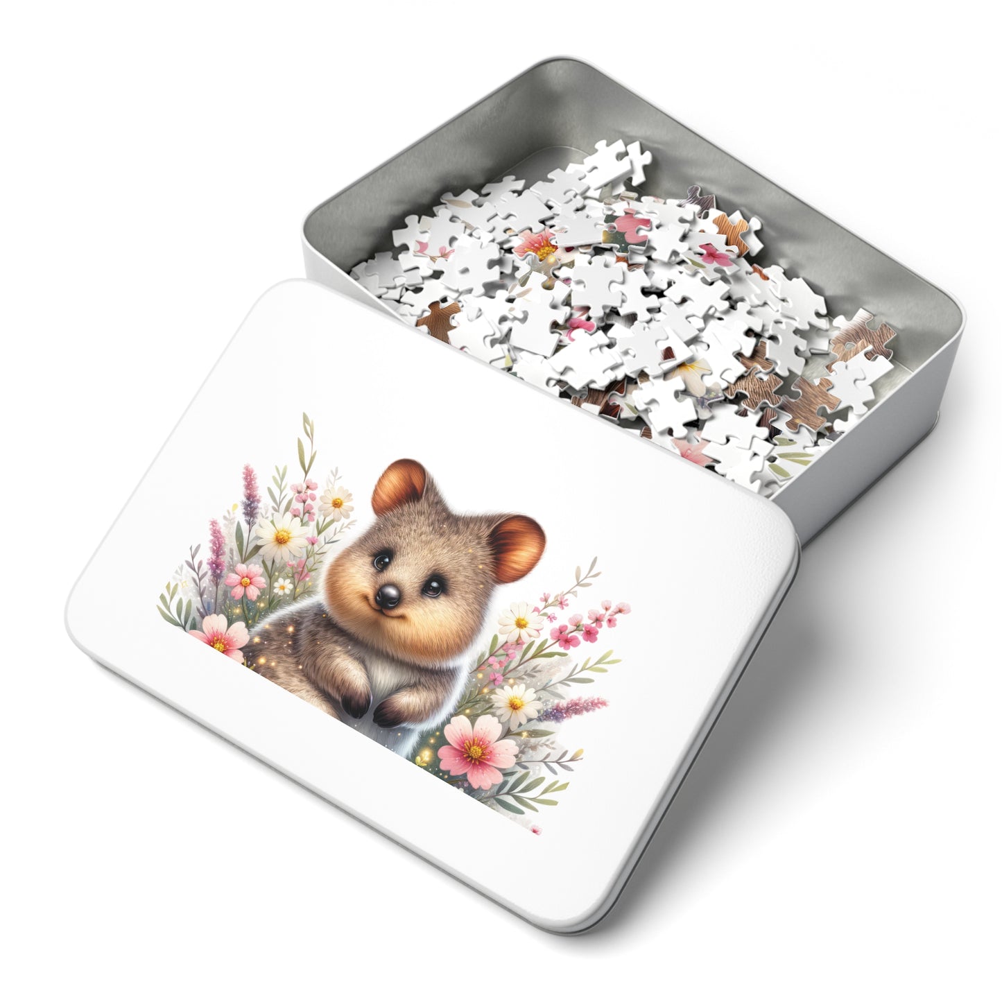 Jigsaw Puzzle in Tin, Australian Animals, Quokka, Personalised/Non-Personalised awd-1332 (30, 110, 252, 500,1000-Piece)